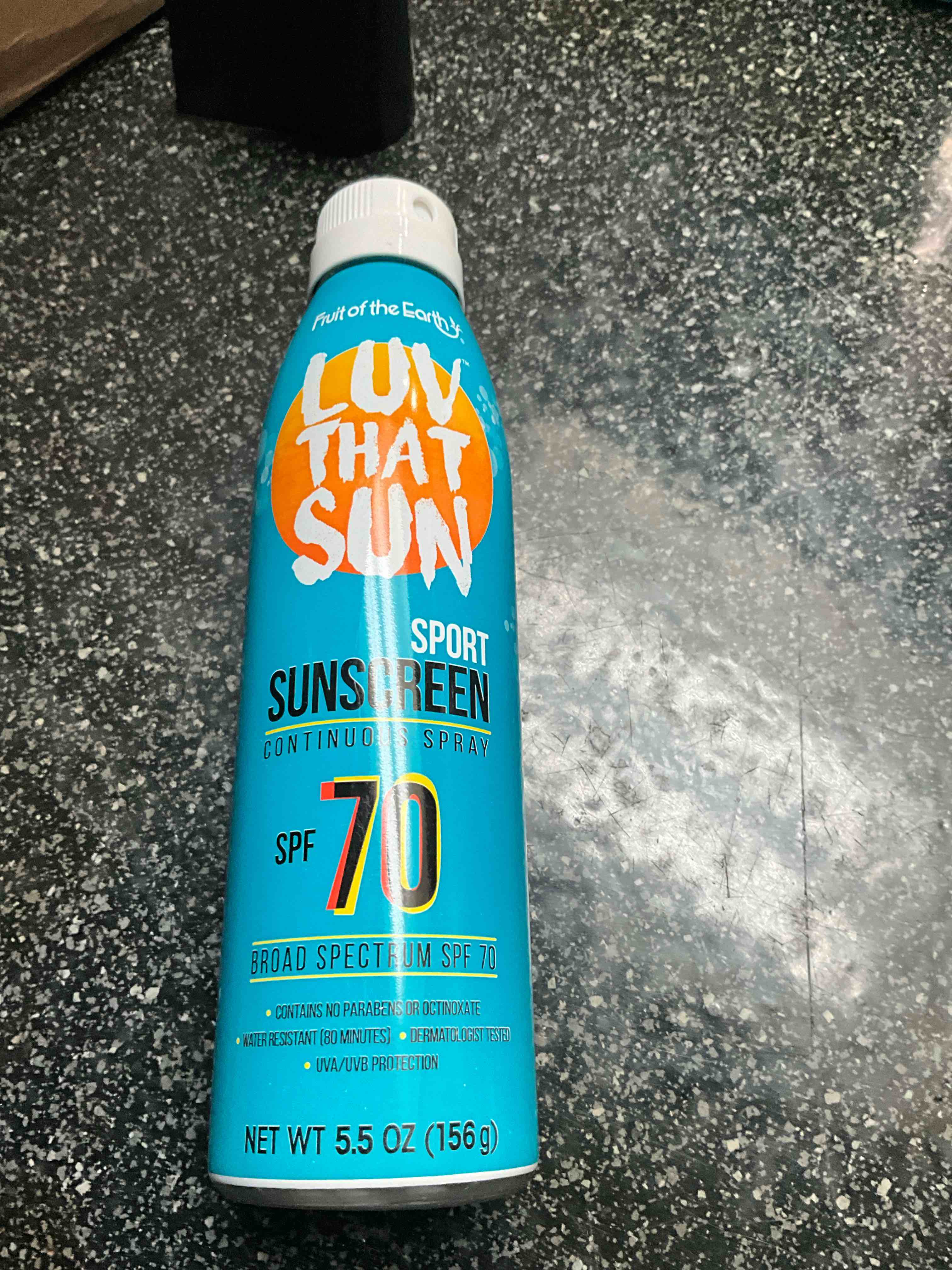 Fruit of the Earth - LUV THAT SUN - Sport - Sunscreen - SPF 70 5.5 oz Spray  