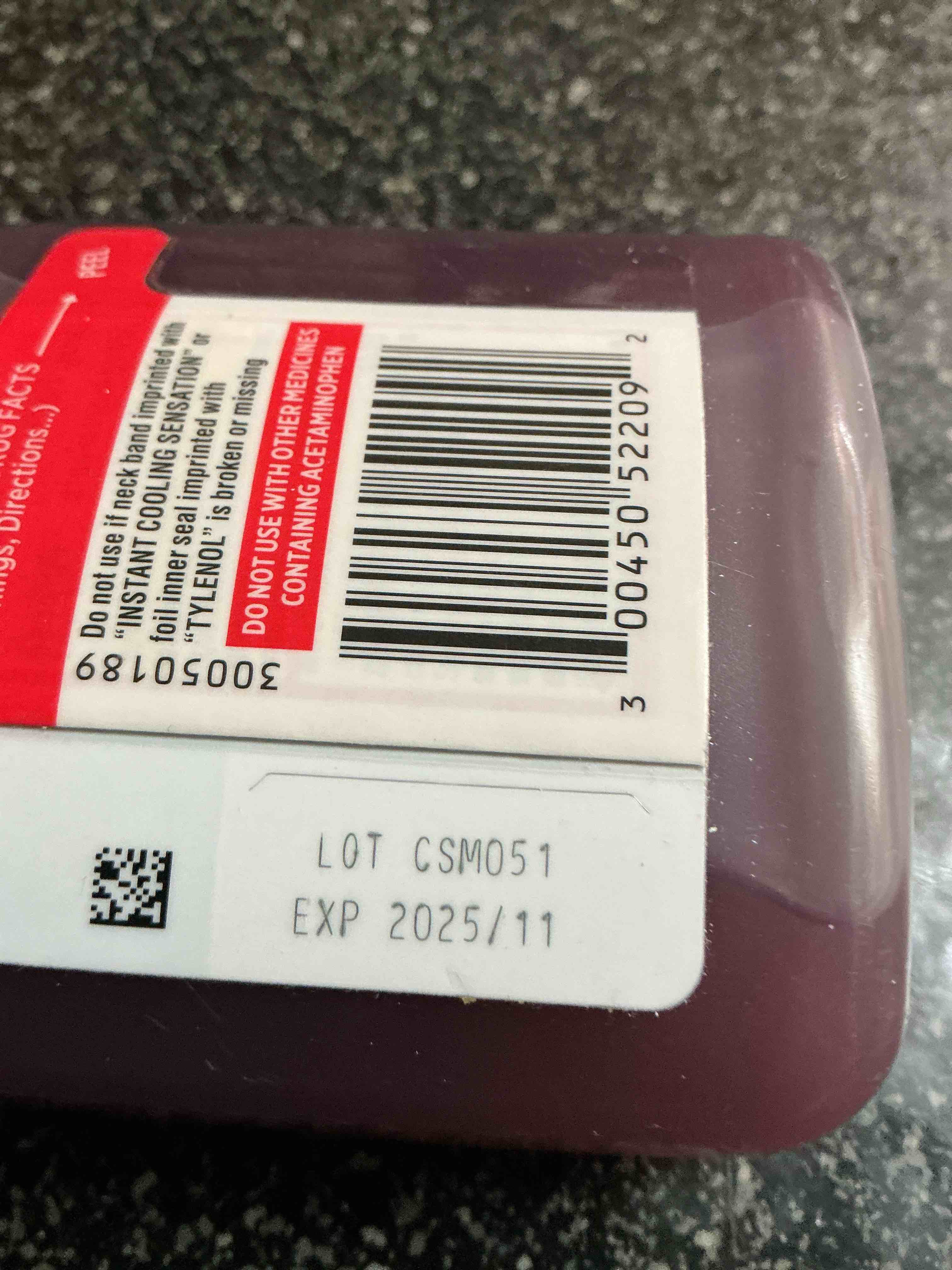 Condition photo showing As Is for Tylenol Severe Cough & Sore Throat 