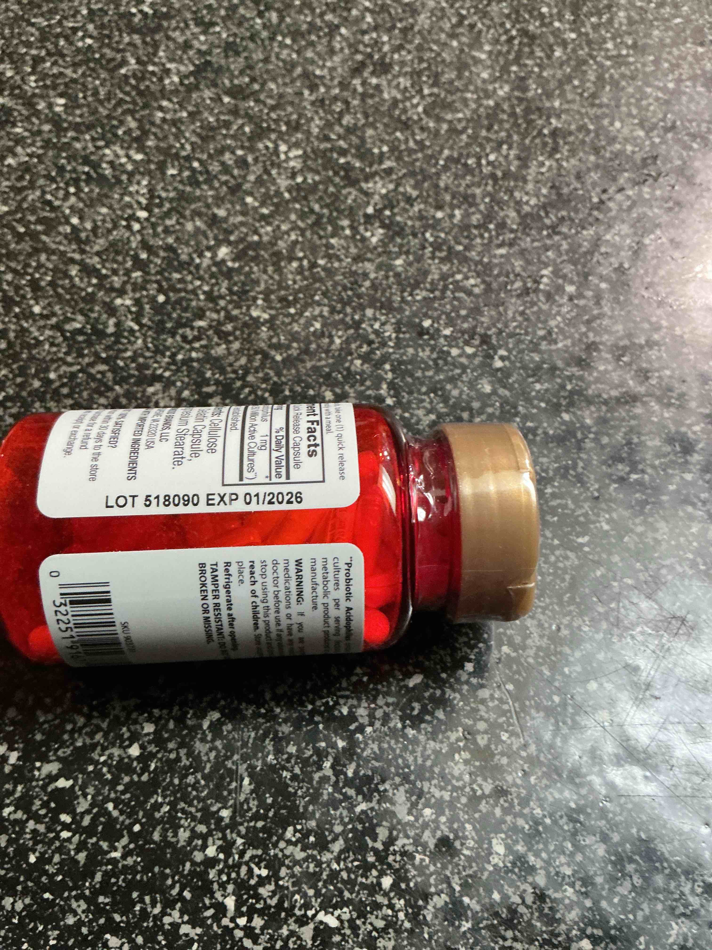 Condition photo showing As Is for Wellness Probiotic Acidophilus 60 Capsules 