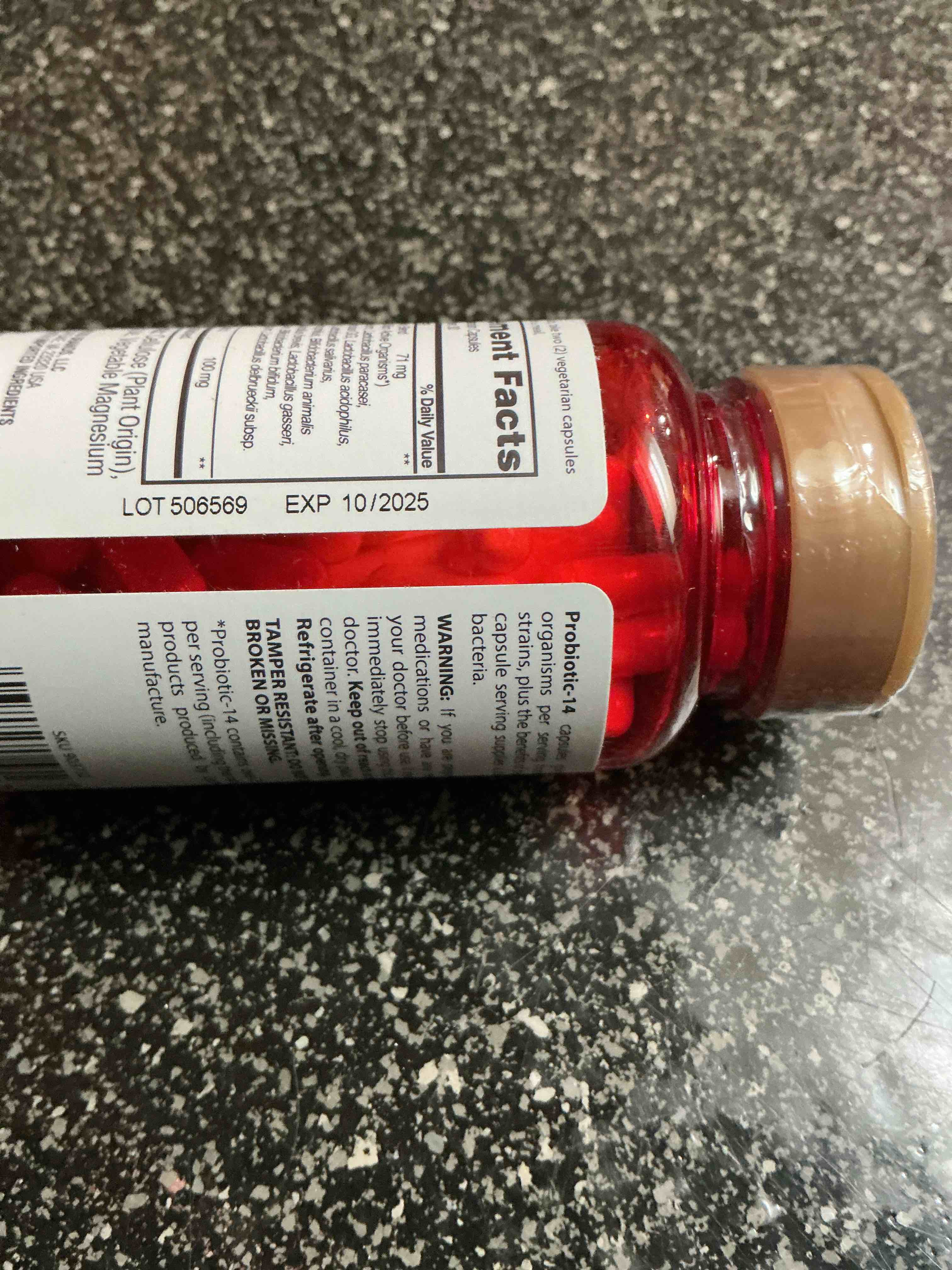 Condition photo showing As Is for Wellness 14 Strain Probiotic 25 Billion 60 Capsules 