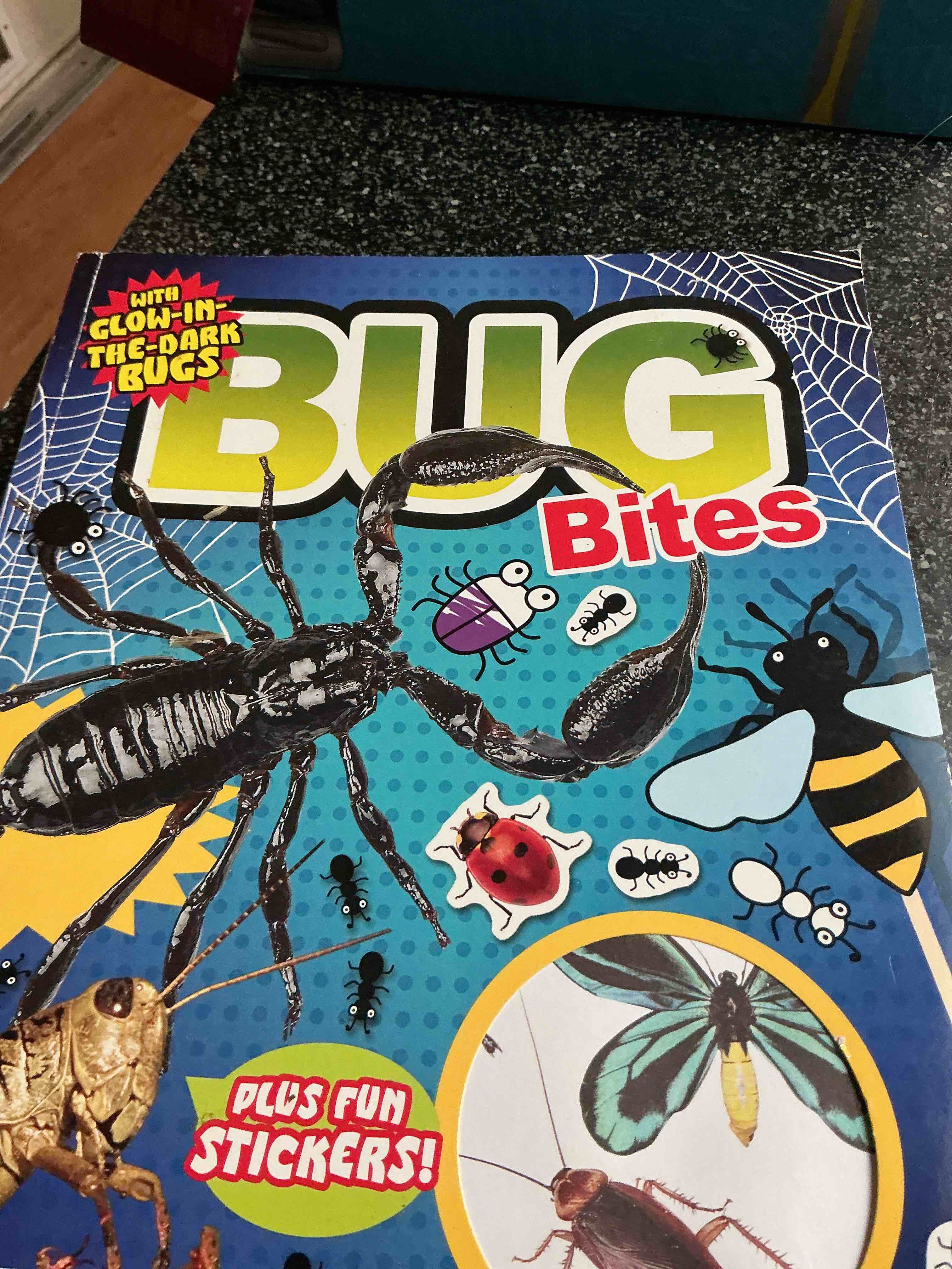 Condition photo showing New/Like New for Awesome Activities: Bug Bites: with Glow-in-the-Dark Bugs Plus Fun Stickers (Fact Bites)