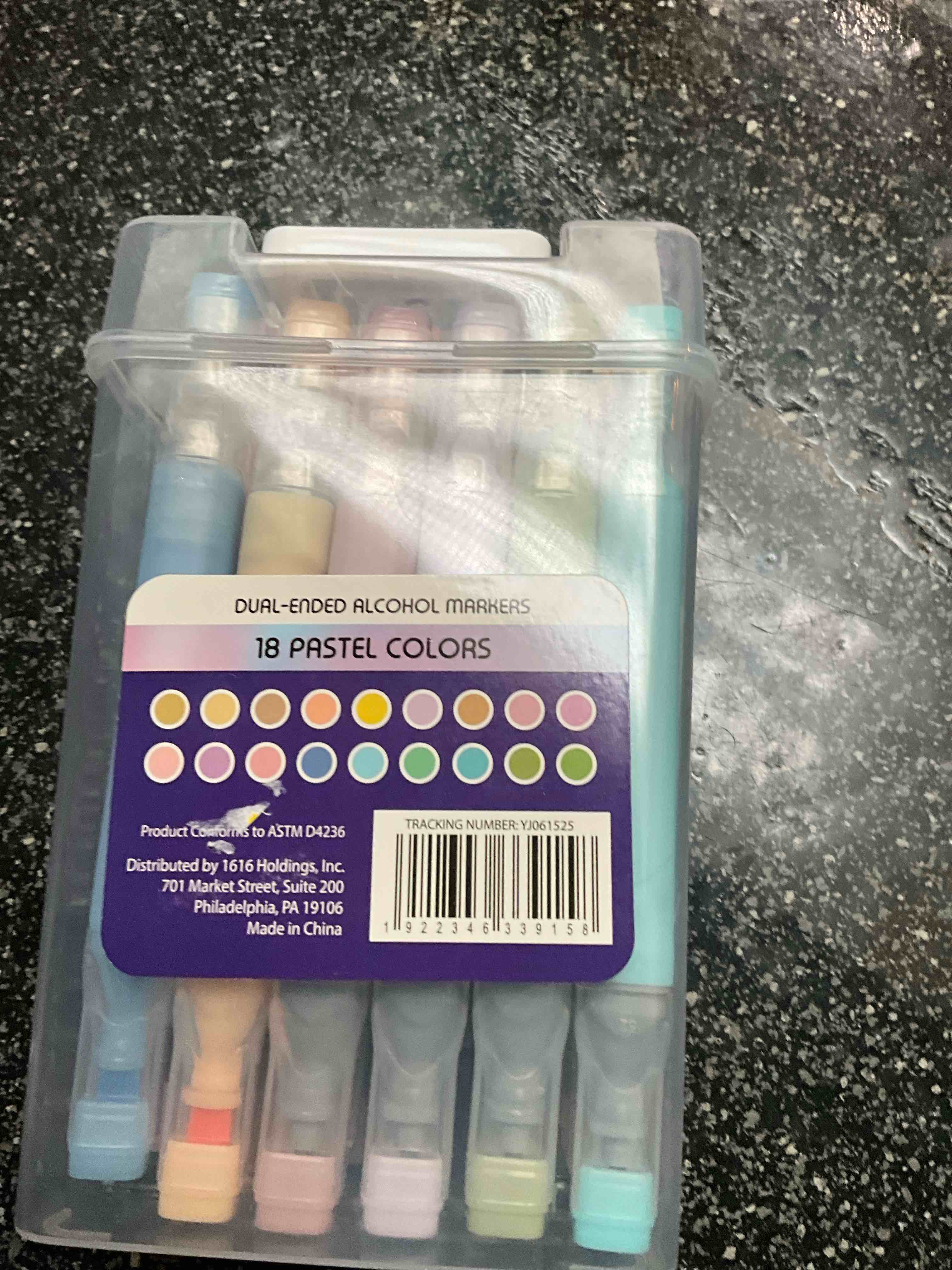 Condition photo showing New/Like New for Dual Ended Alcohol Markers - 18 Pastel Colors 