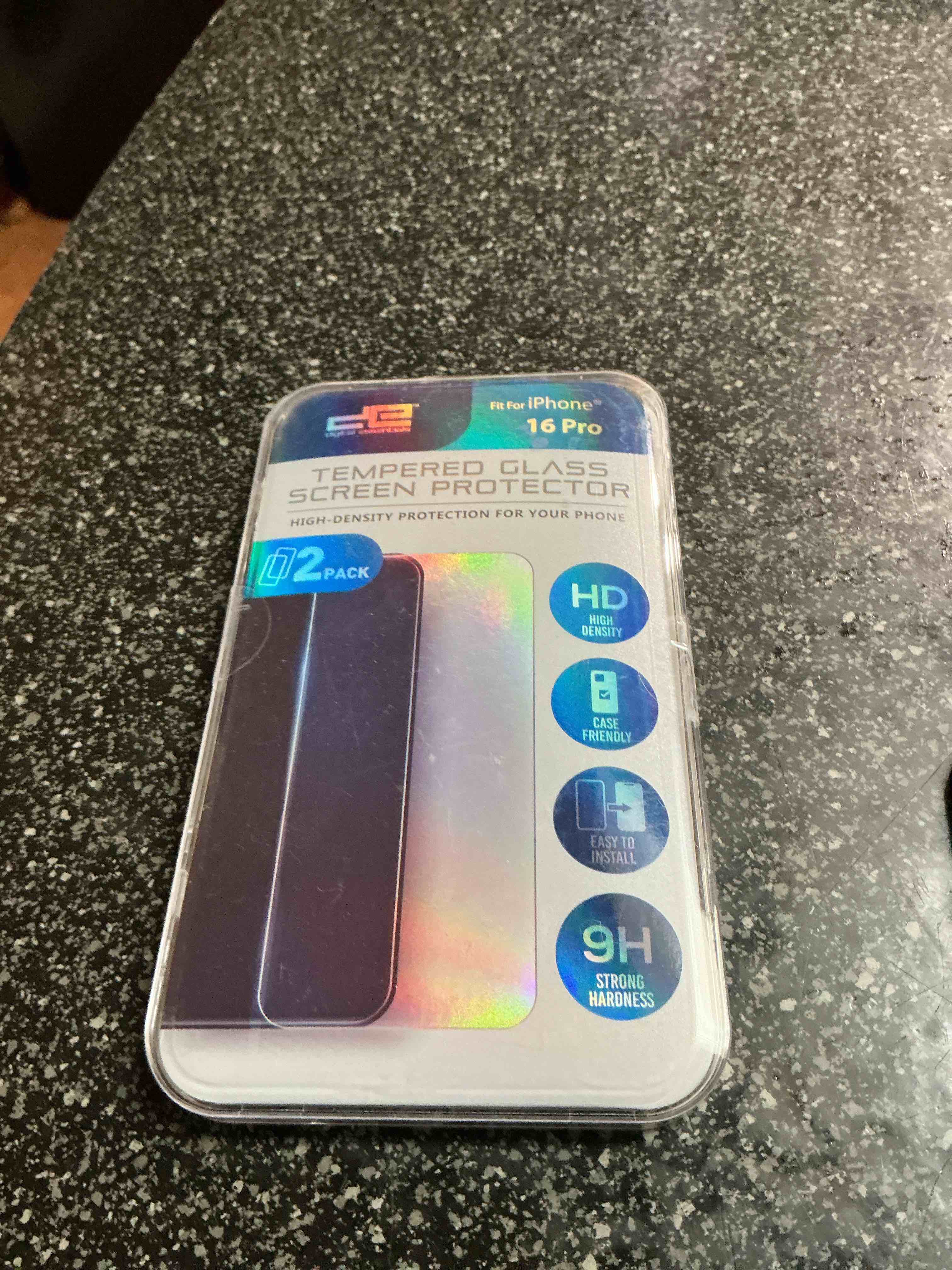 Tempered Glass Screen Protector  For iPhone 16 Pro