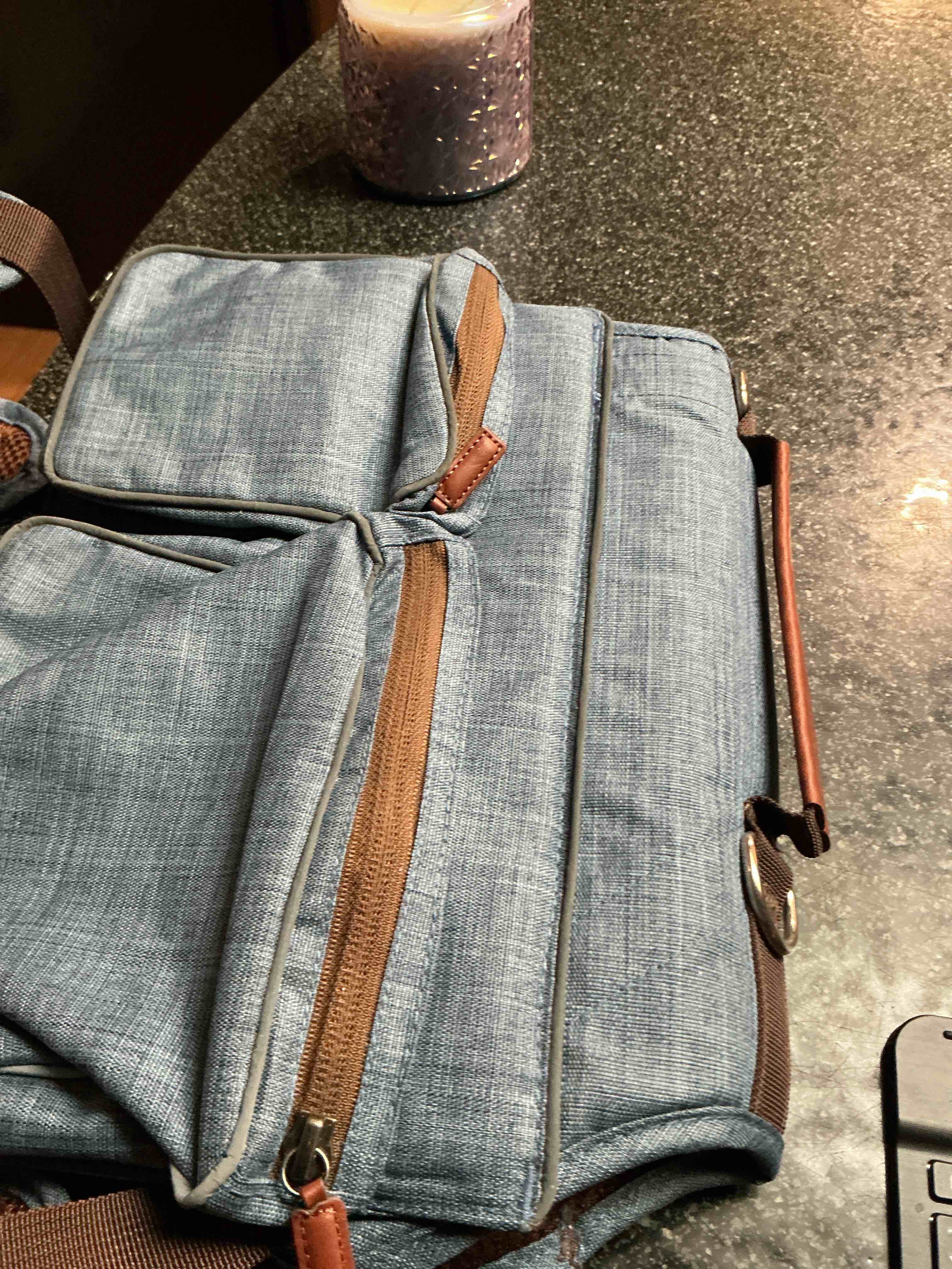 Condition photo showing New/Like New for Srickeny & Co. Blue Jean - Dog Harness - Carry All Bag 