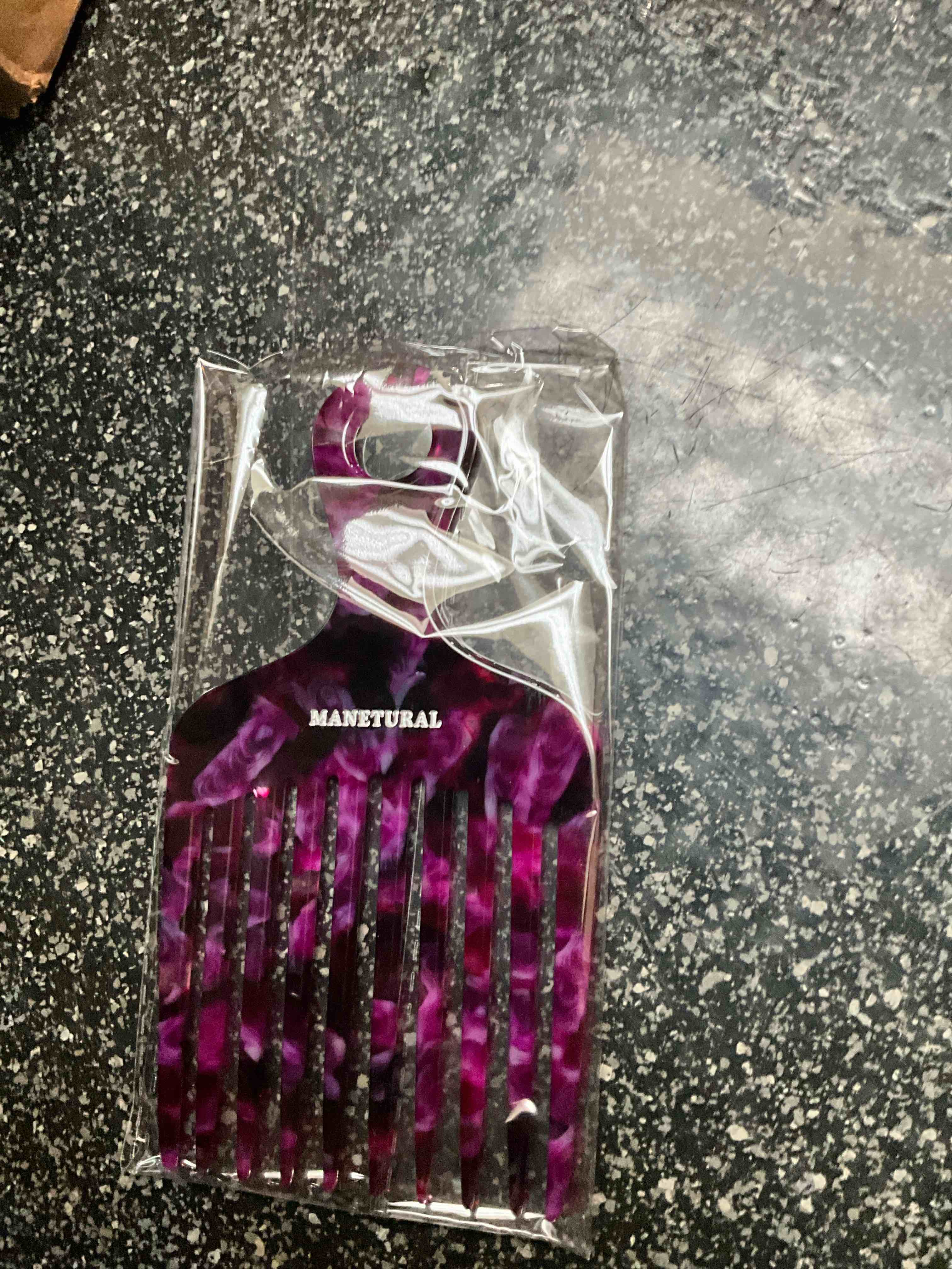 Condition photo showing New/Like New for 14MX The Hair Pick for Curly Hair, Afro Pick | Elevates, Preserves Curl, Eliminates frizz(purple_B, 1 PACK)