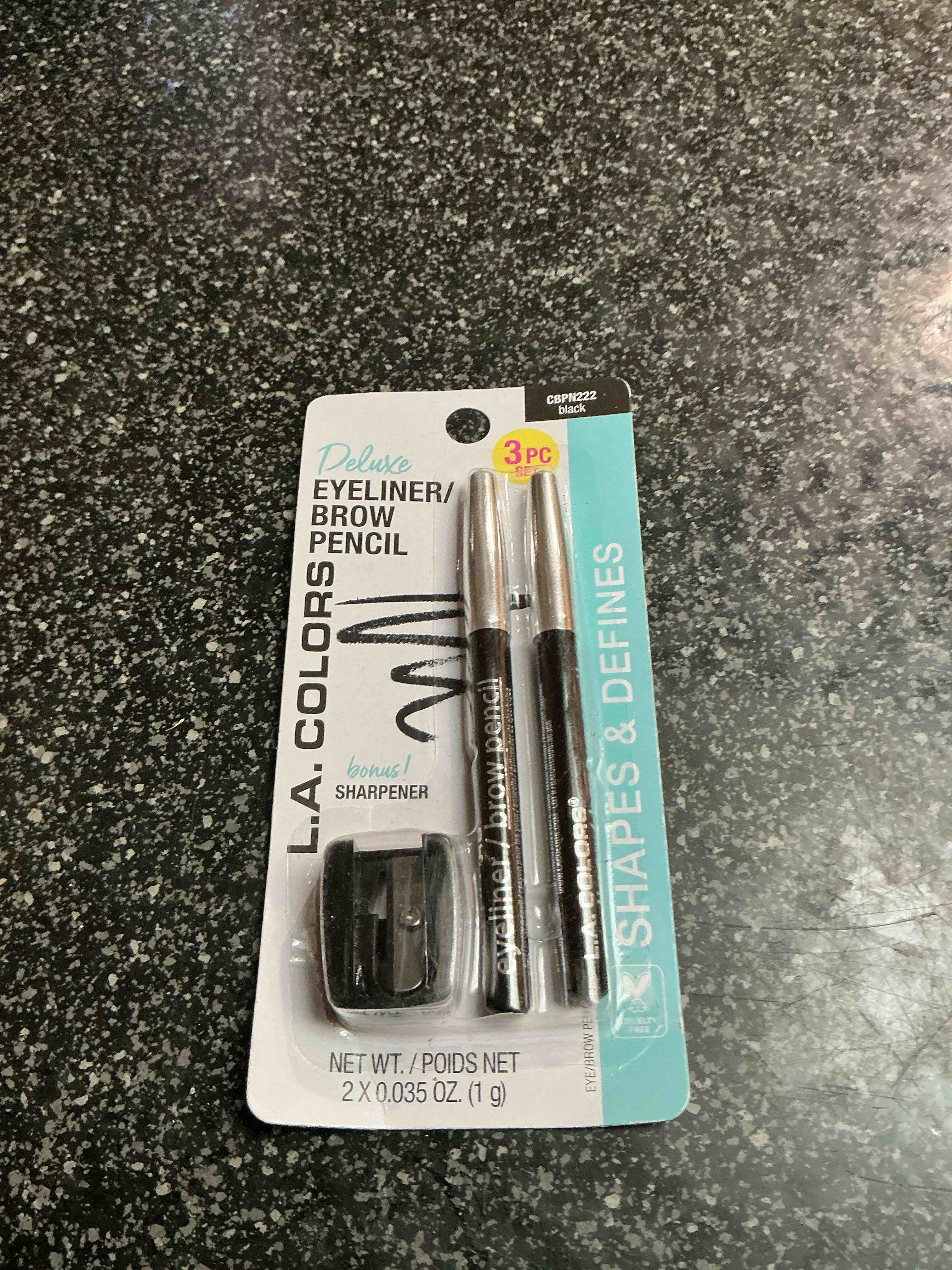 Condition photo showing New/Like New for L.A. Colors Deluxe Eyeliner Brow Pencil 3 Pc. Set 