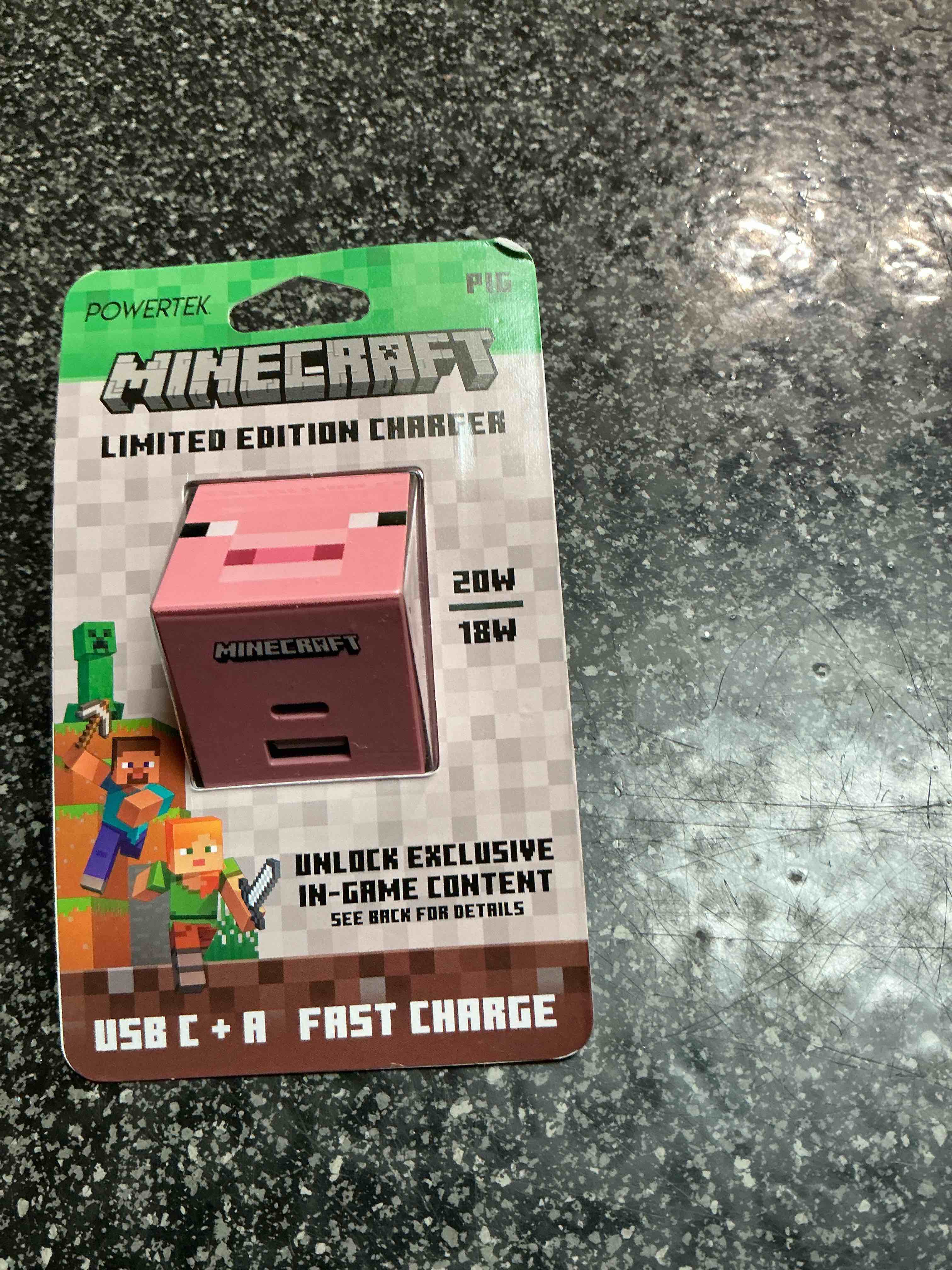Condition photo showing New/Like New for Powertek Minecraft Limited Edition Charger USB-A Charger 