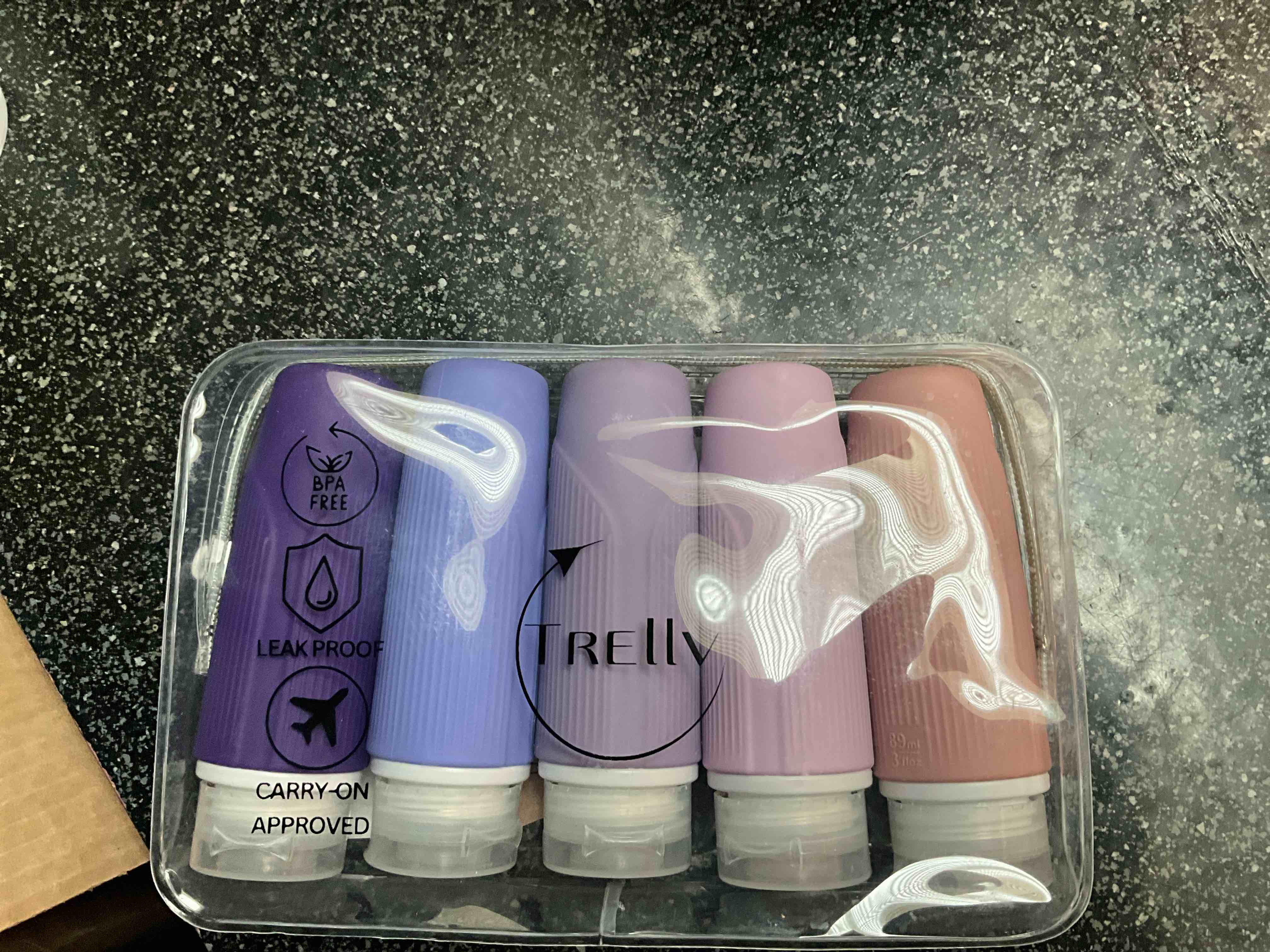 Condition photo showing New/Like New for Trellv - Travel Containers with Label Stickers - 5 count  
