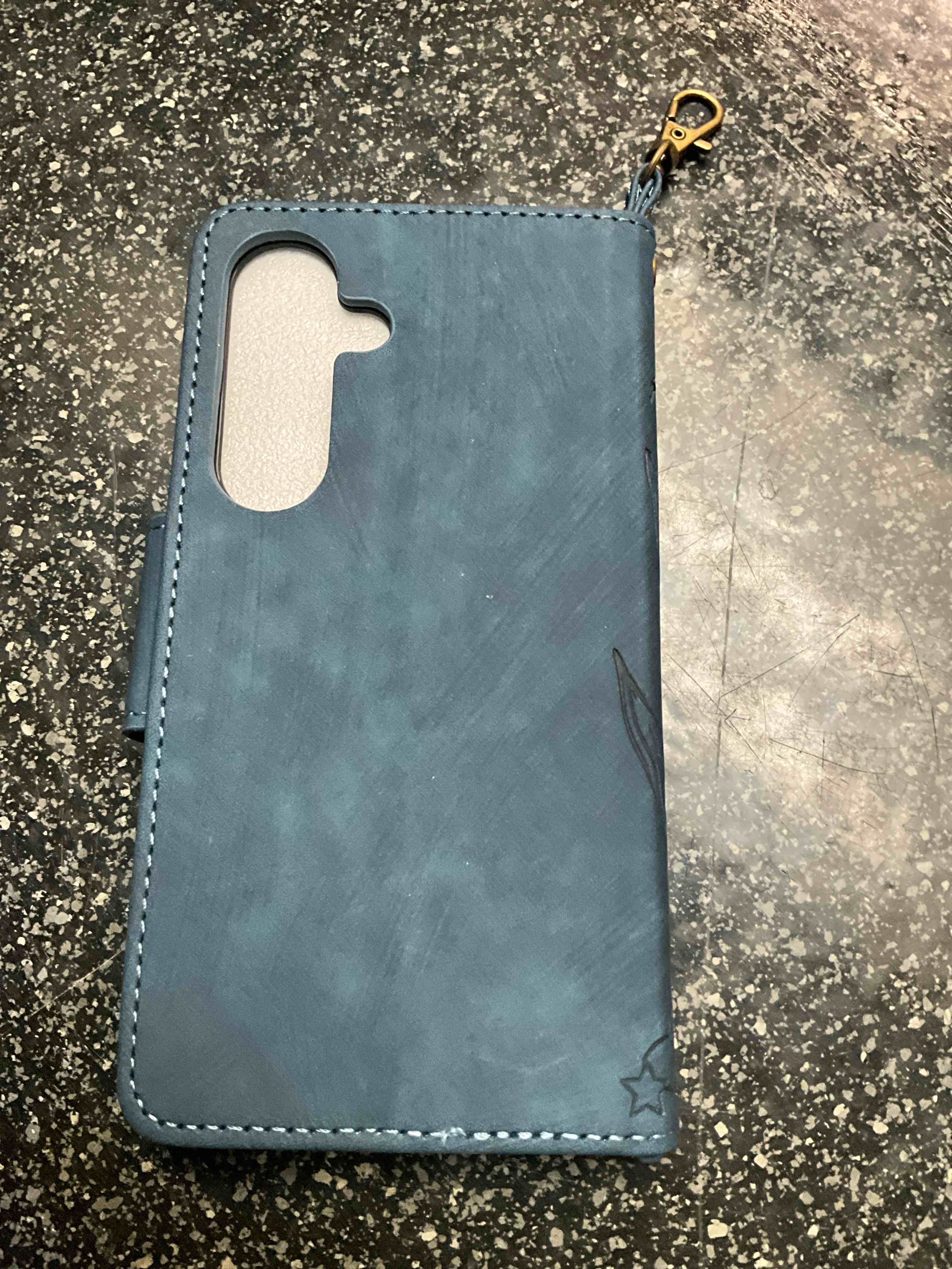 Condition photo showing New/Like New for Asuwish Phone Case Wallet for S25 SY002QB - US Blue 