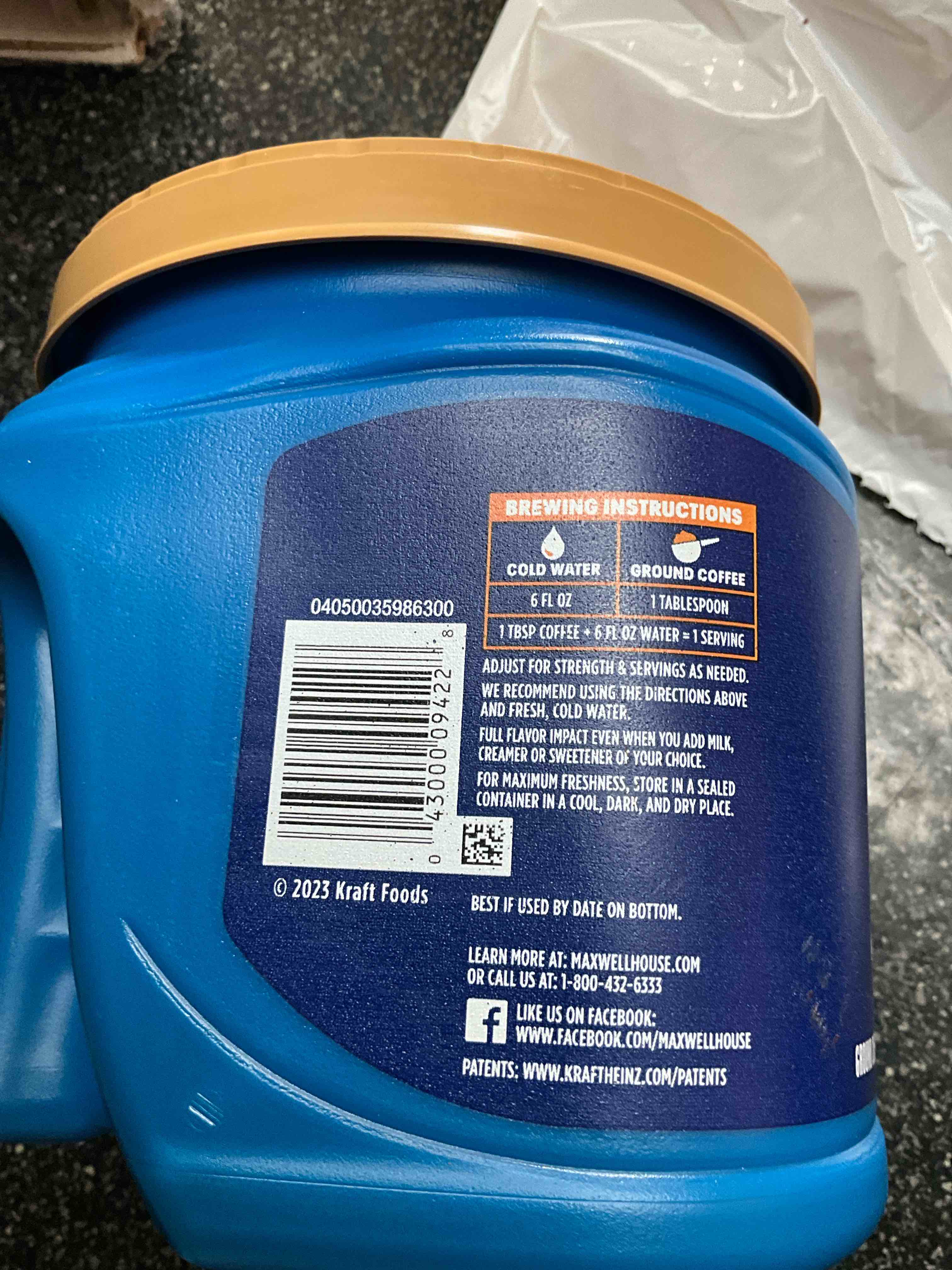 Condition photo showing As Is for Maxwell House 27.5oz Ground Coffee Medium Original Roast