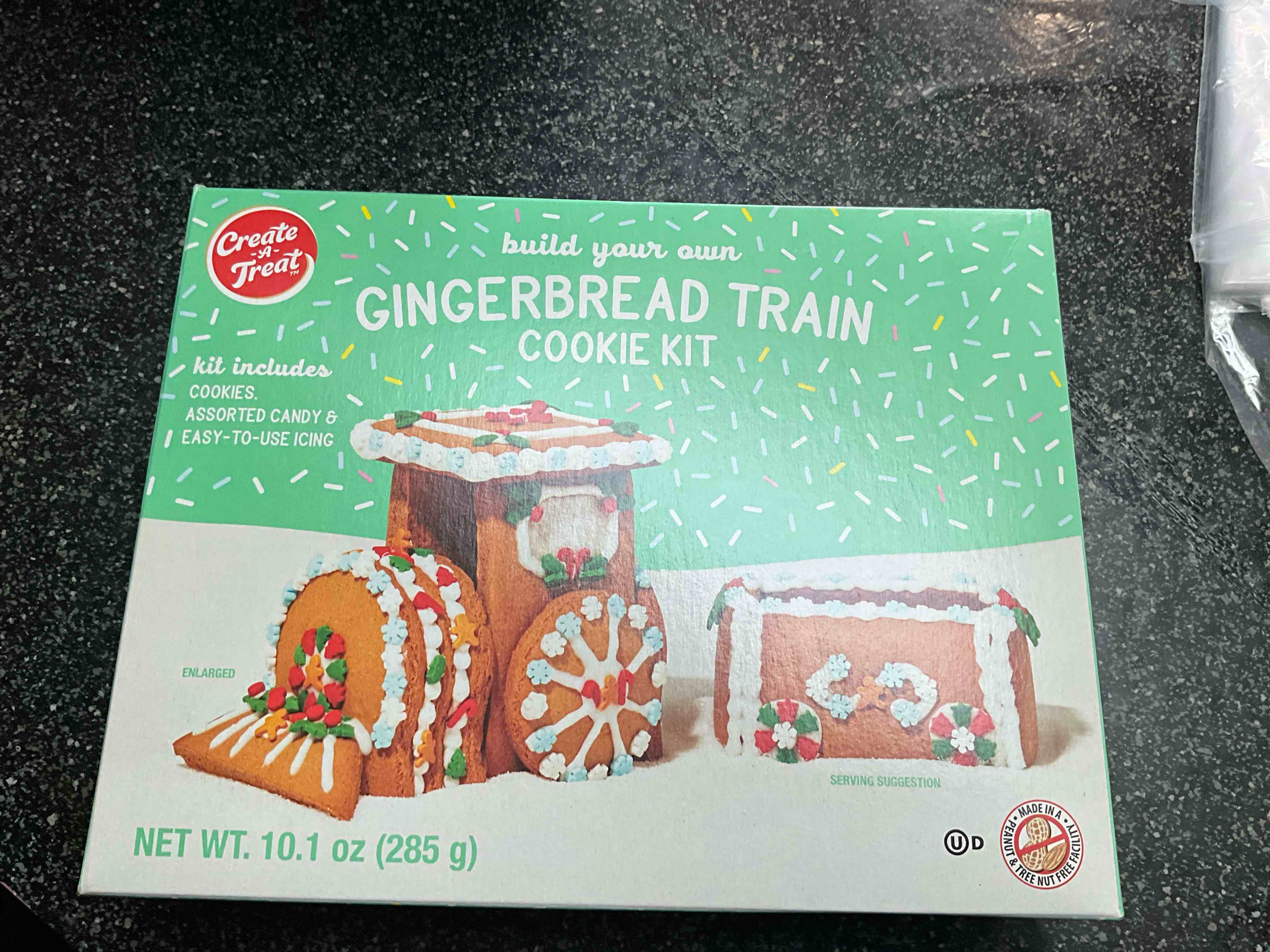 Create A Treat - Build Your Own - Gingerbread Train Cookie Kit 10.1 oz 
