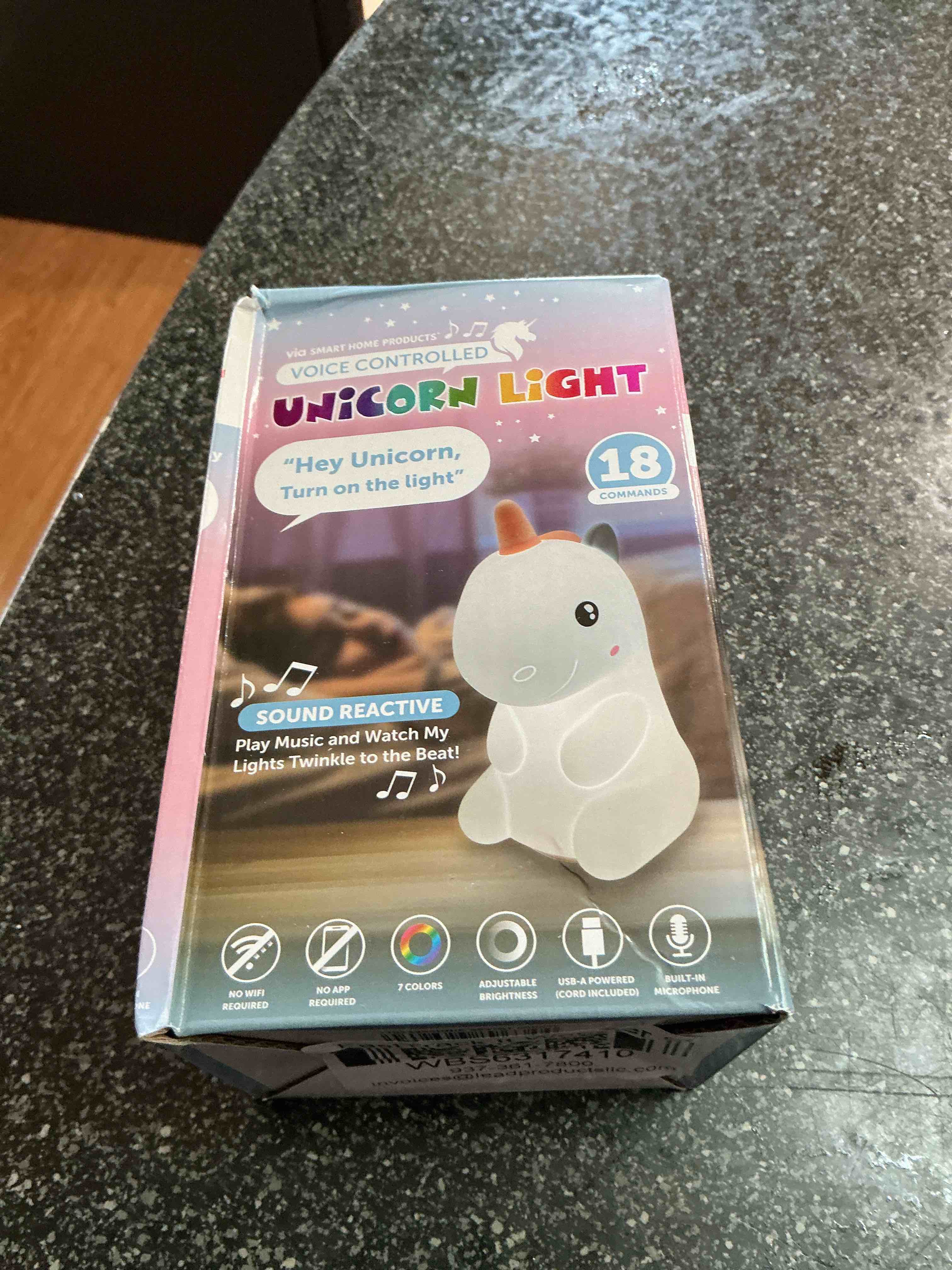 Condition photo showing New/Like New for Unicorn Light Voice Controlled 18 Commands 