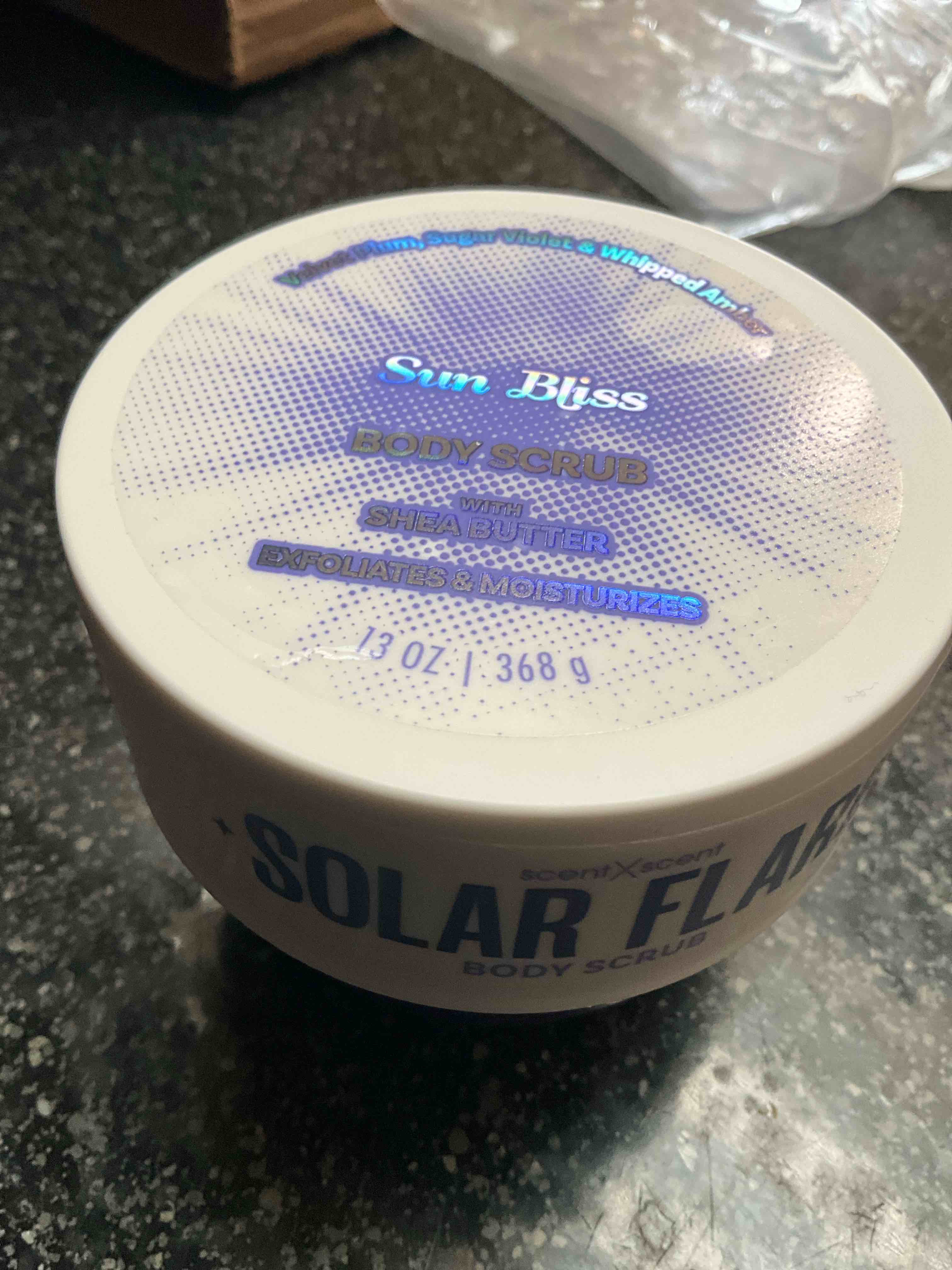 Condition photo showing New/Like New for Solar Flare - Sun Bliss - Body Scrub with Shea Butter - 13 oz 