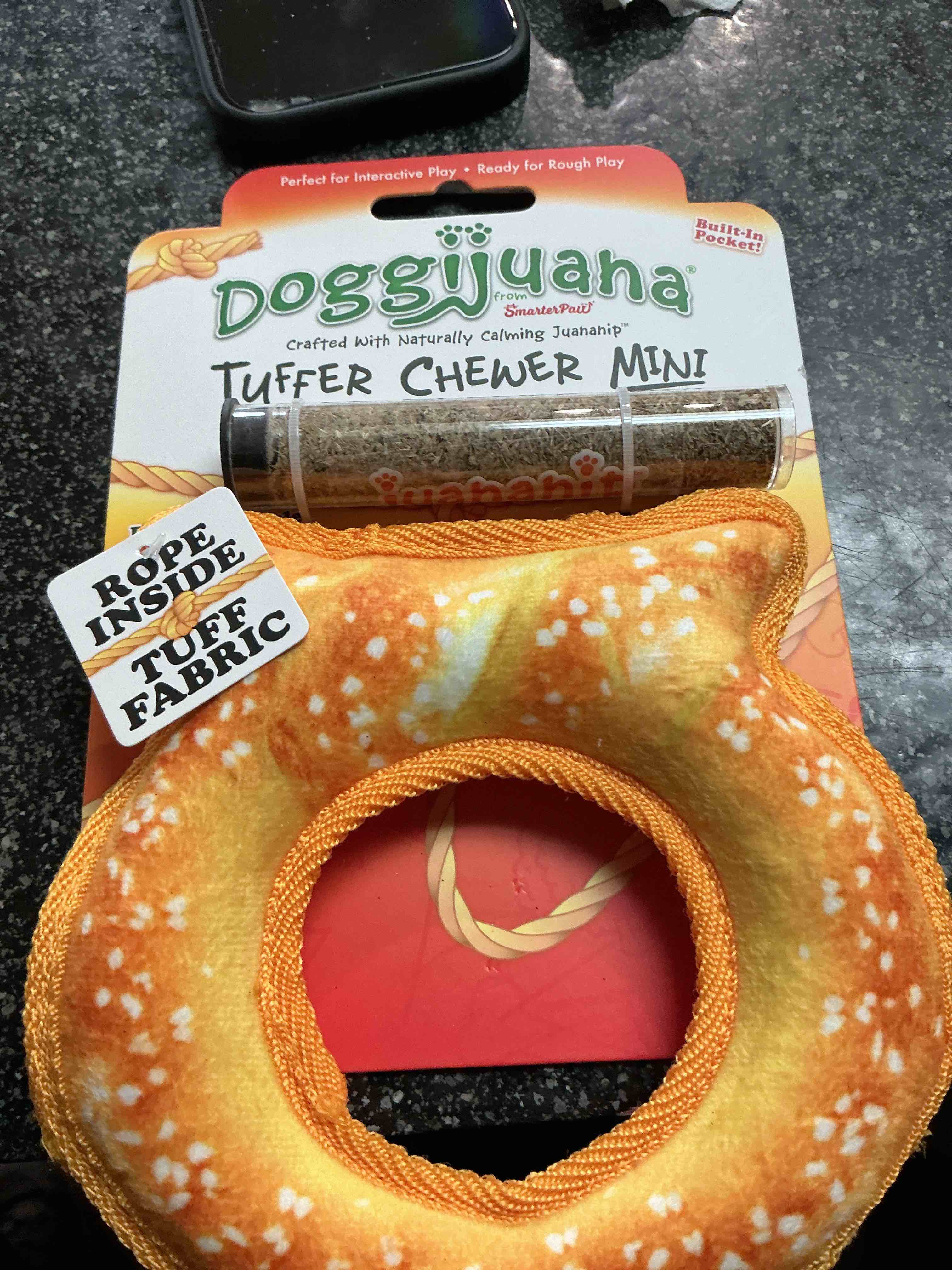 Condition photo showing New/Like New for Doggijuaha Tuffer Chewer Mini Rope Inside For Dogs 