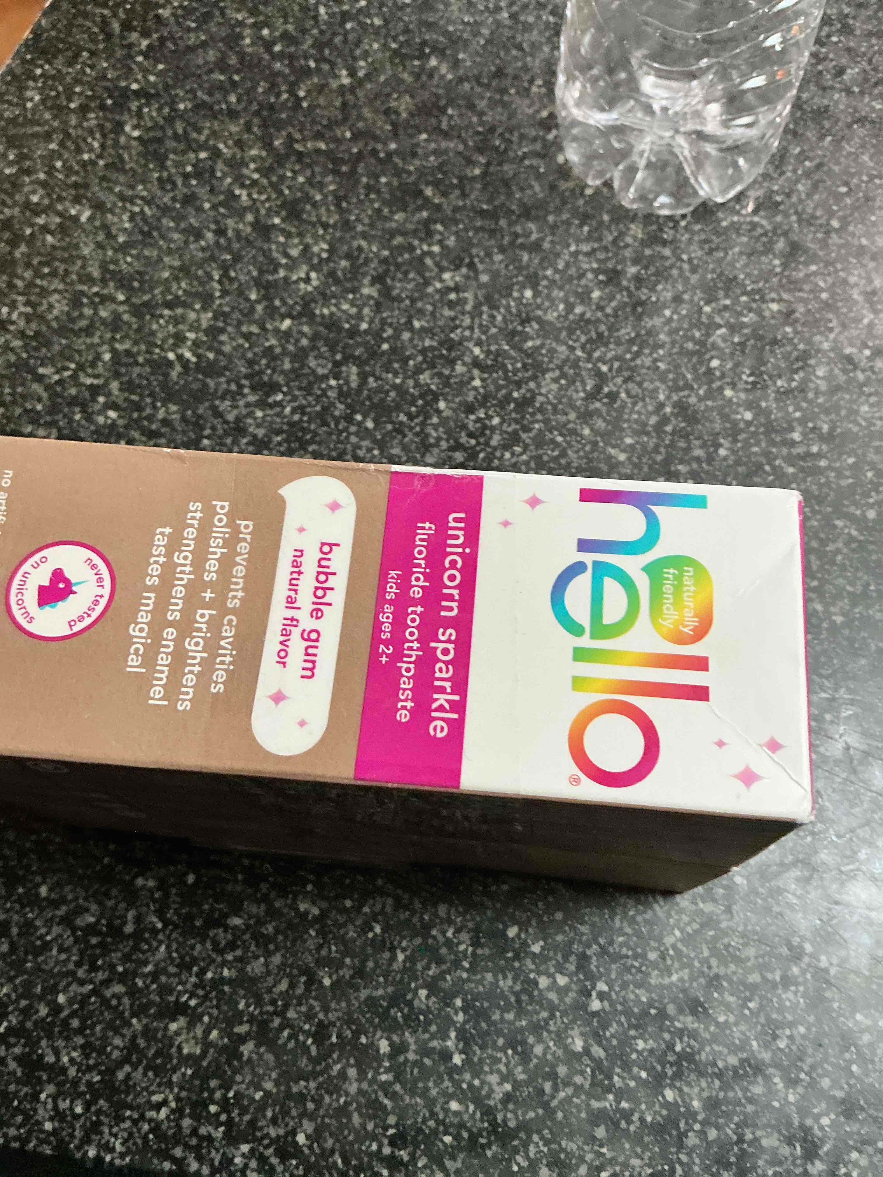 HELLO Bubblegum Unicorn Sparkle Toothpaste for Kids, 4.2 OZ