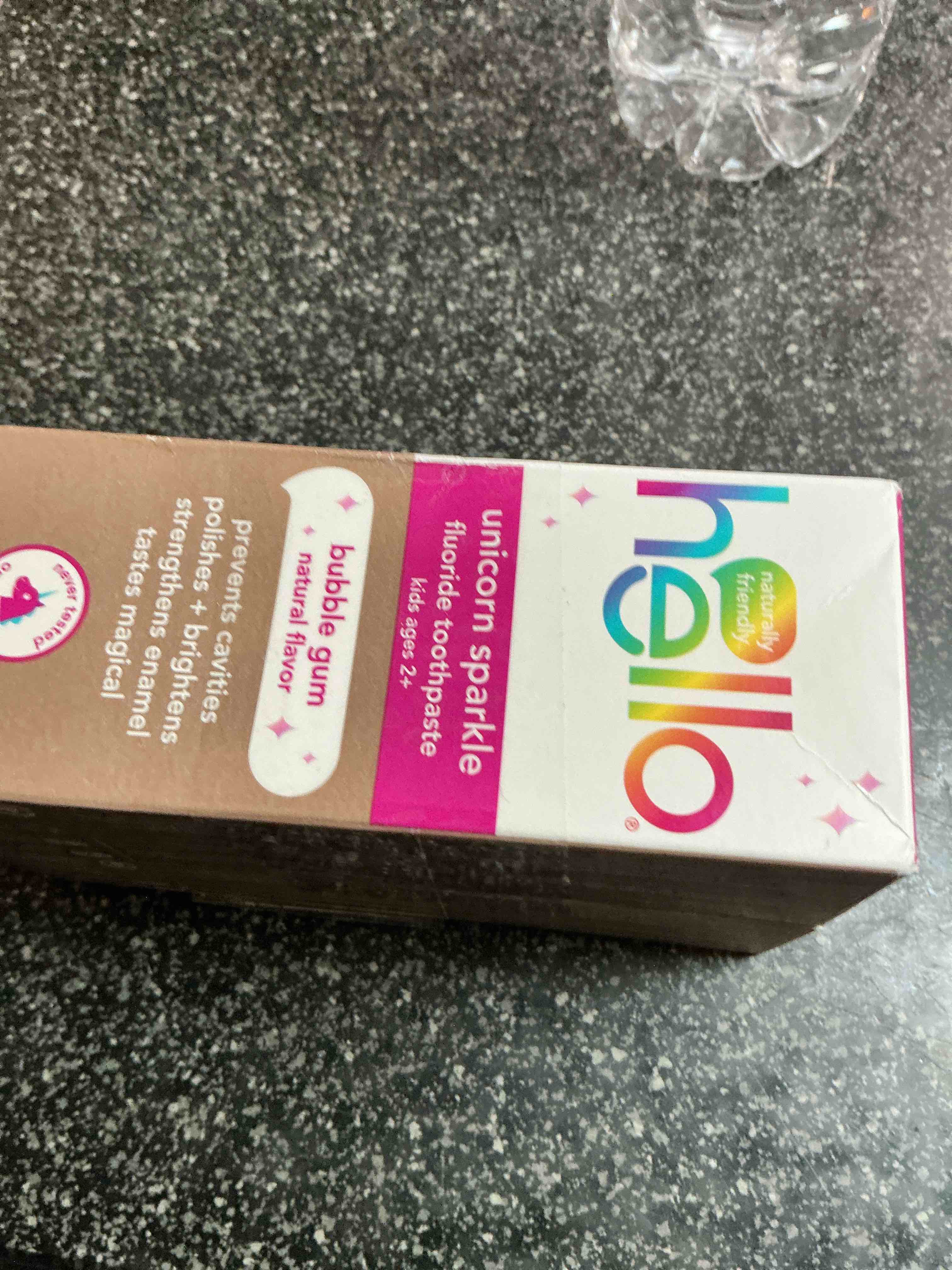 Condition photo showing New/Like New for HELLO Bubblegum Unicorn Sparkle Toothpaste for Kids, 4.2 OZ