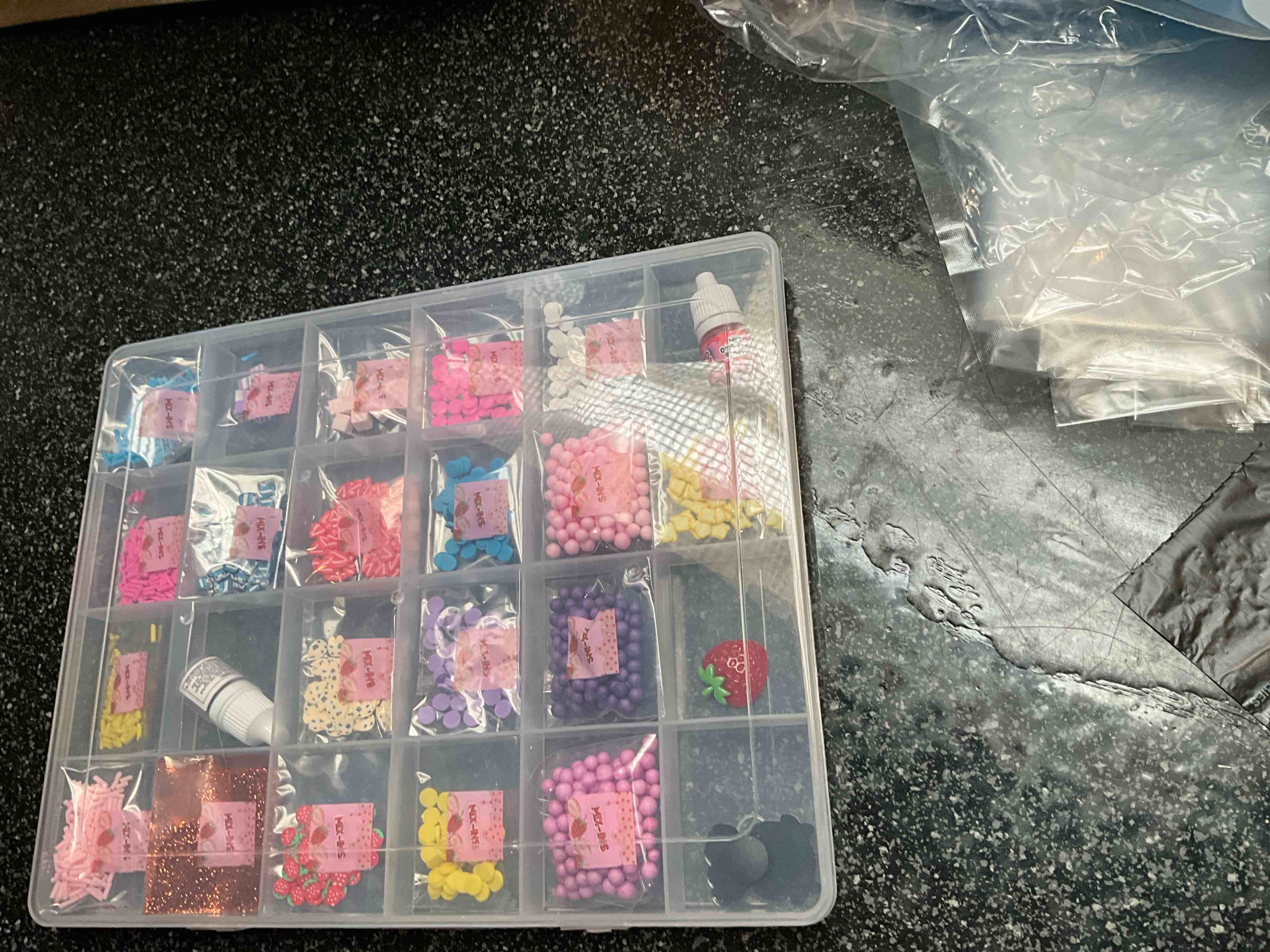 Condition photo showing New/Like New for Complete Slime Kit - (color/mix ins) 24 count 