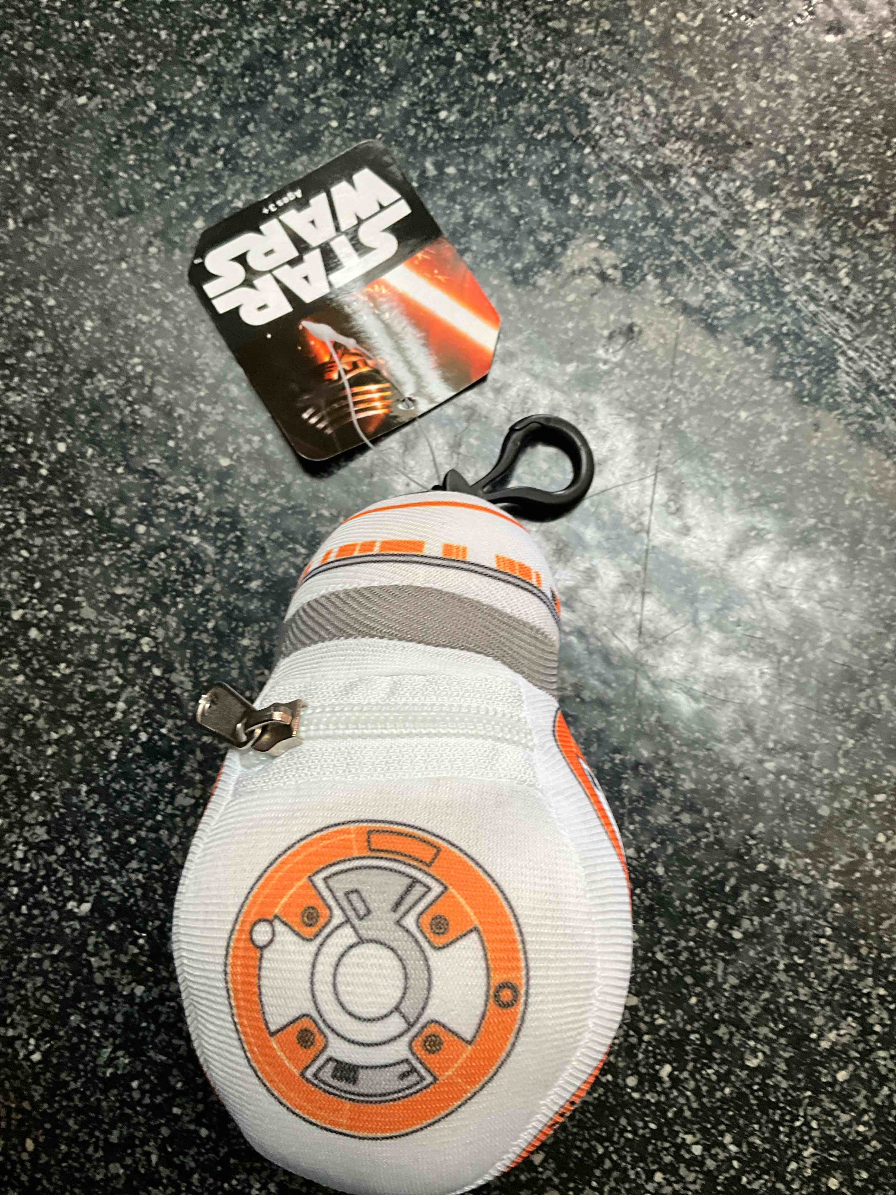 Condition photo showing New/Like New for Disney - Star Wars - BB-8 Plush Clip On - Zipper Compartment for small items