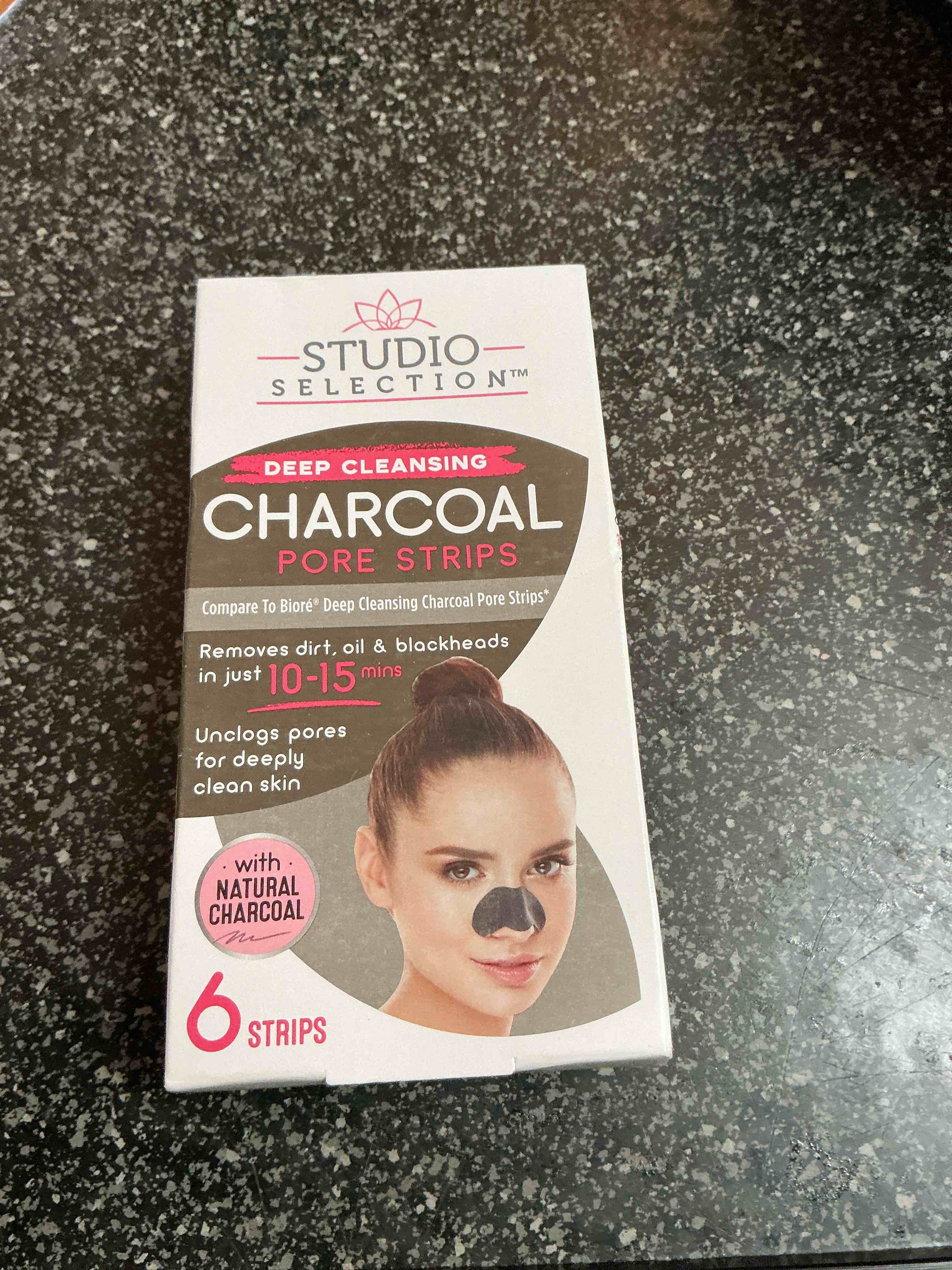 Condition photo showing New/Like New for Studio Selection Deep Cleansing Charcoal Pore Strips 6 Strips 