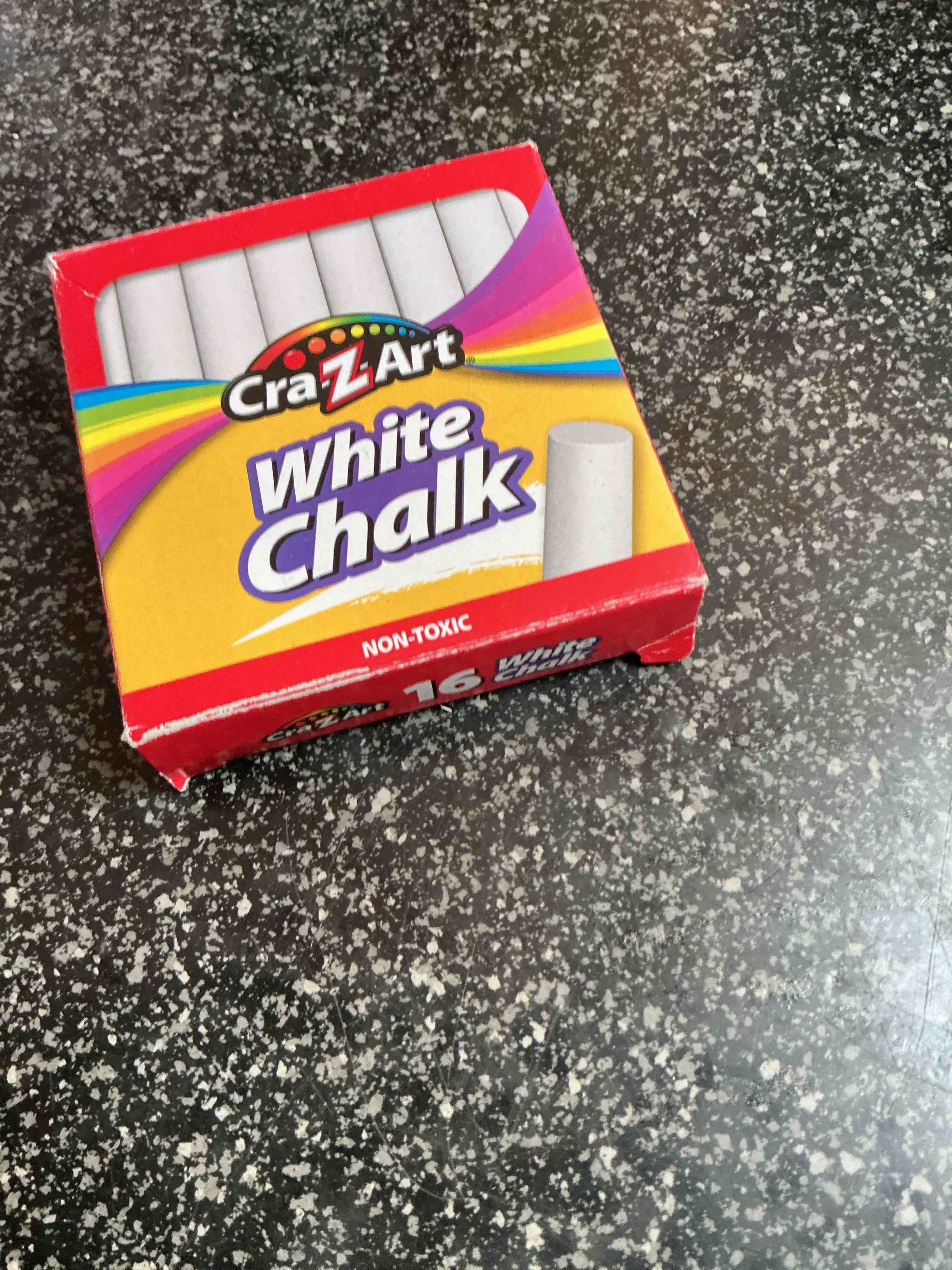 Condition photo showing New/Like New for Cra Z Art White Chalk 16 Long Lasting Sticks 