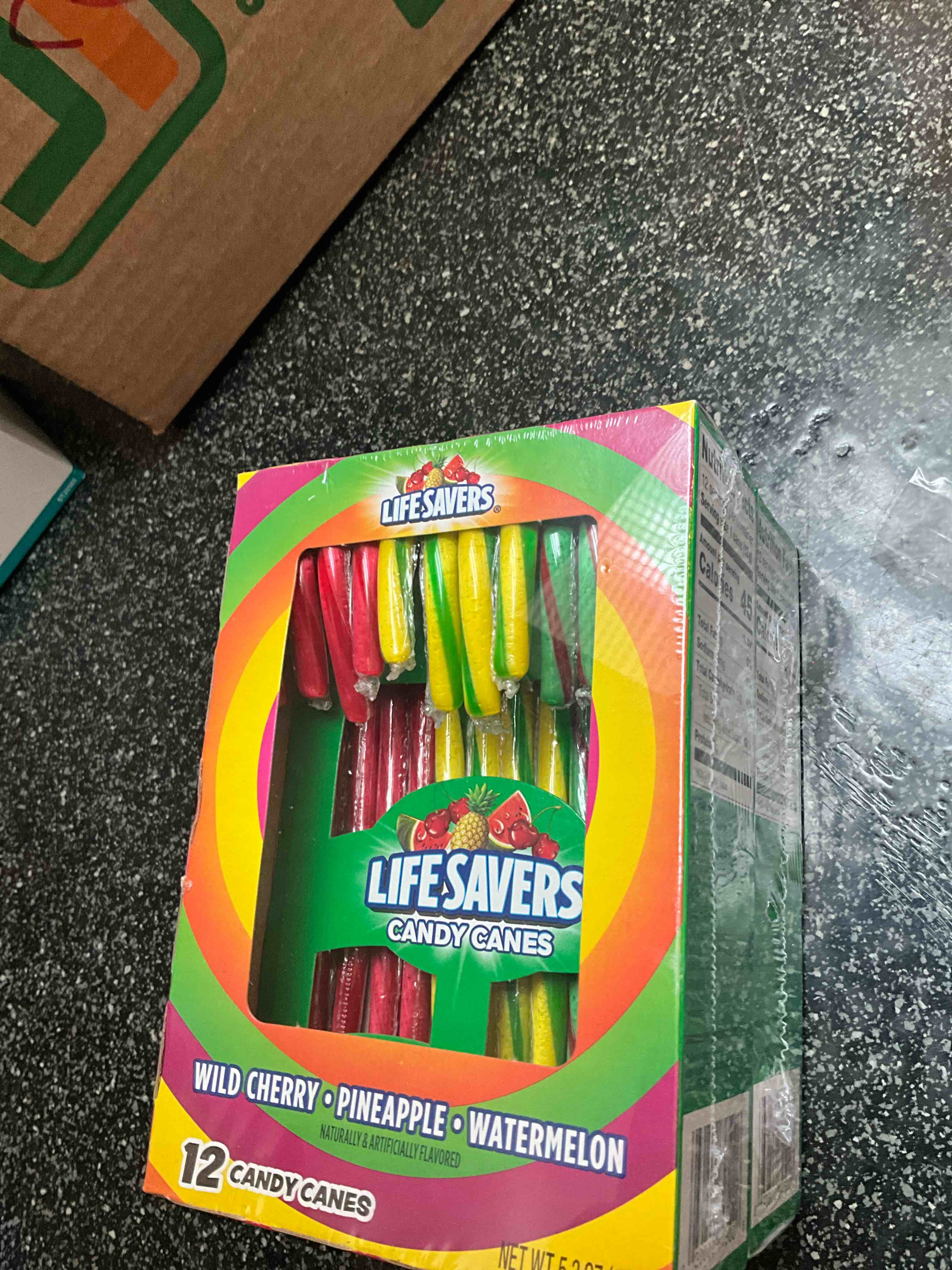 Condition photo showing New/Like New for LifeSavers - Candy Canes - 12 count - (cherry/pineapple/watermelon) 5.3 oz 