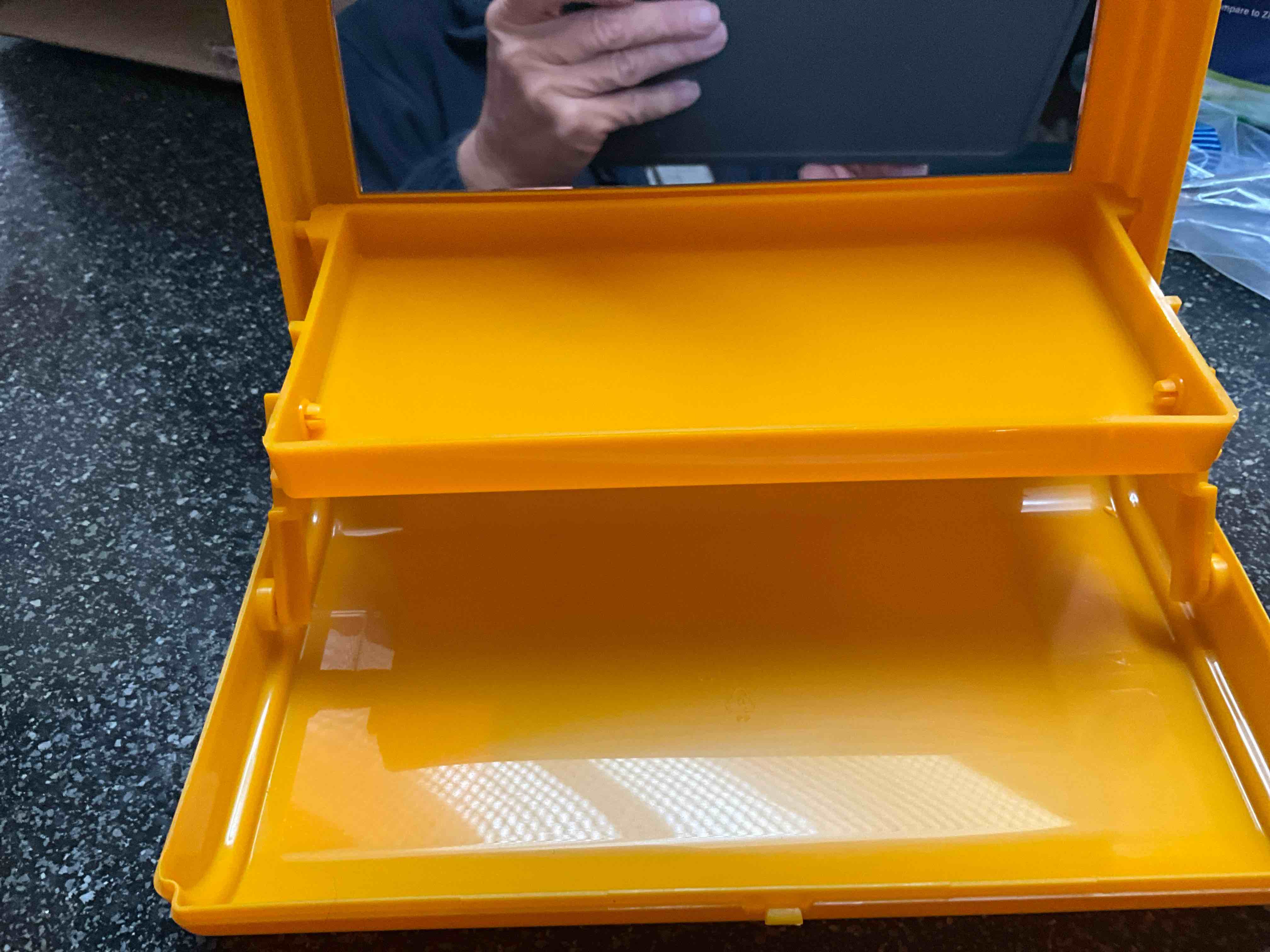 Condition photo showing New/Like New for Caboodlls - Multi Compartment Organizer with Snap Tight Lid & Tray 