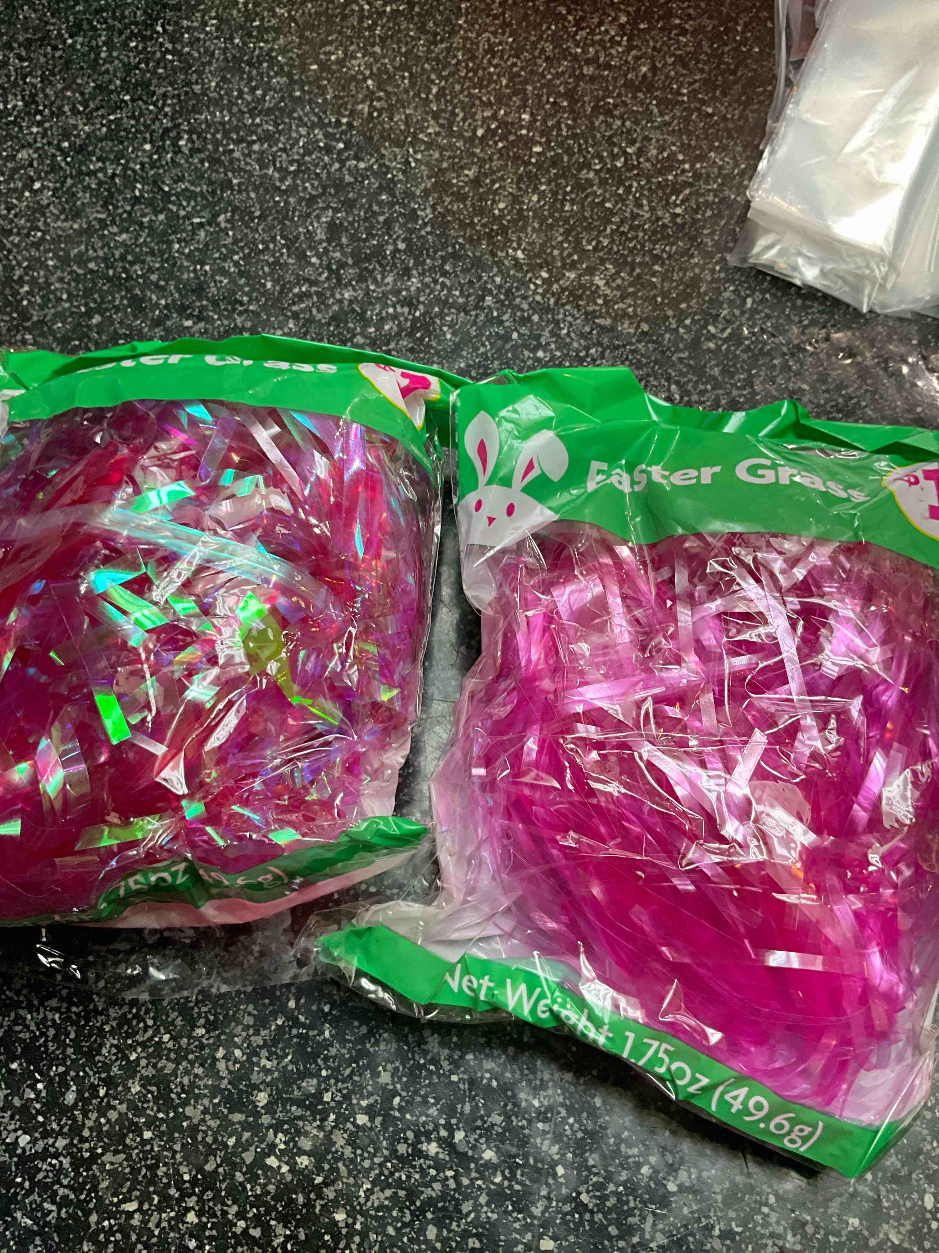 Condition photo showing New/Like New for Easter Basket Grass - Pink 