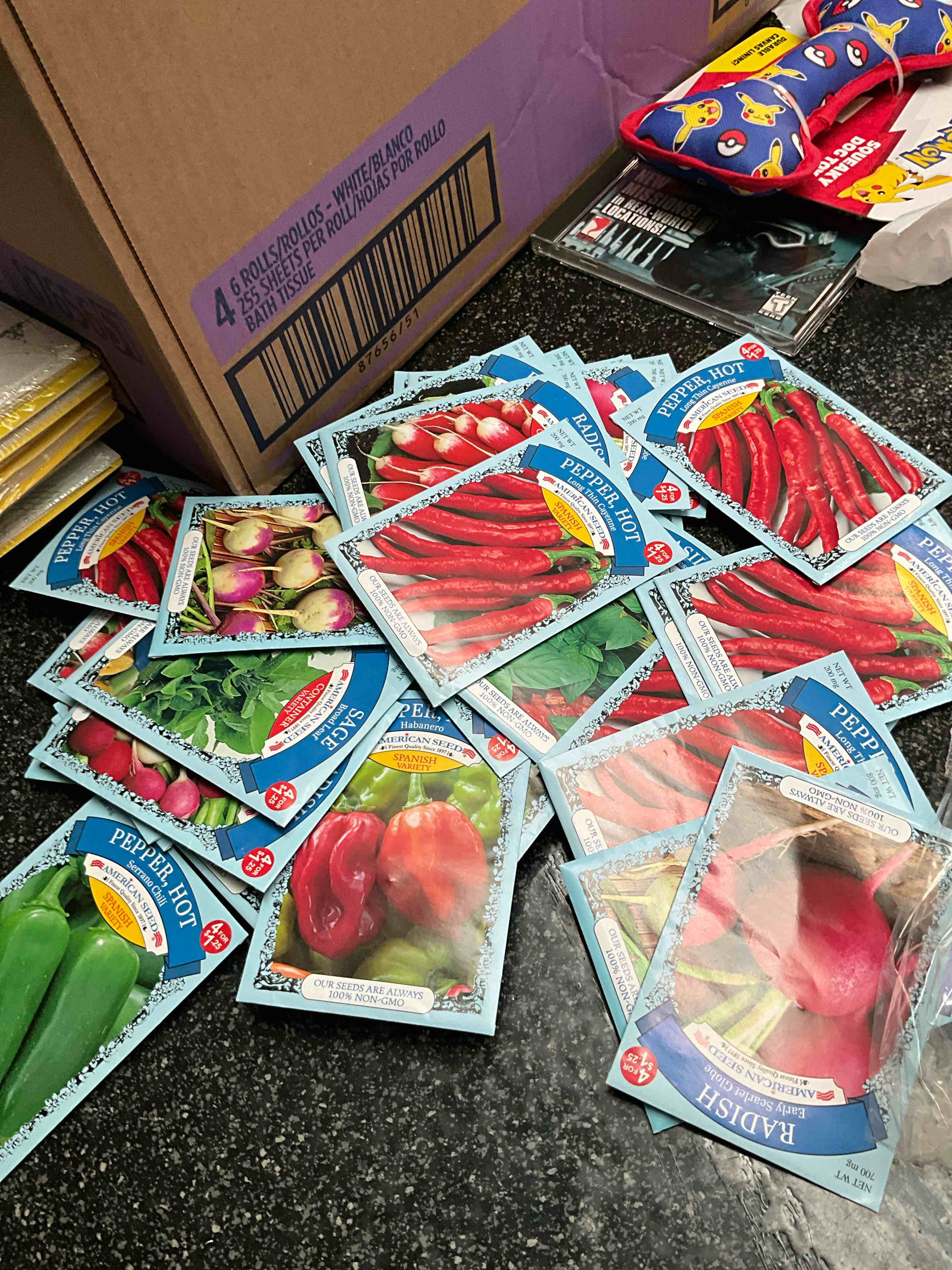 Condition photo showing As Is for LOT - Plant/Vegetable Seeds 