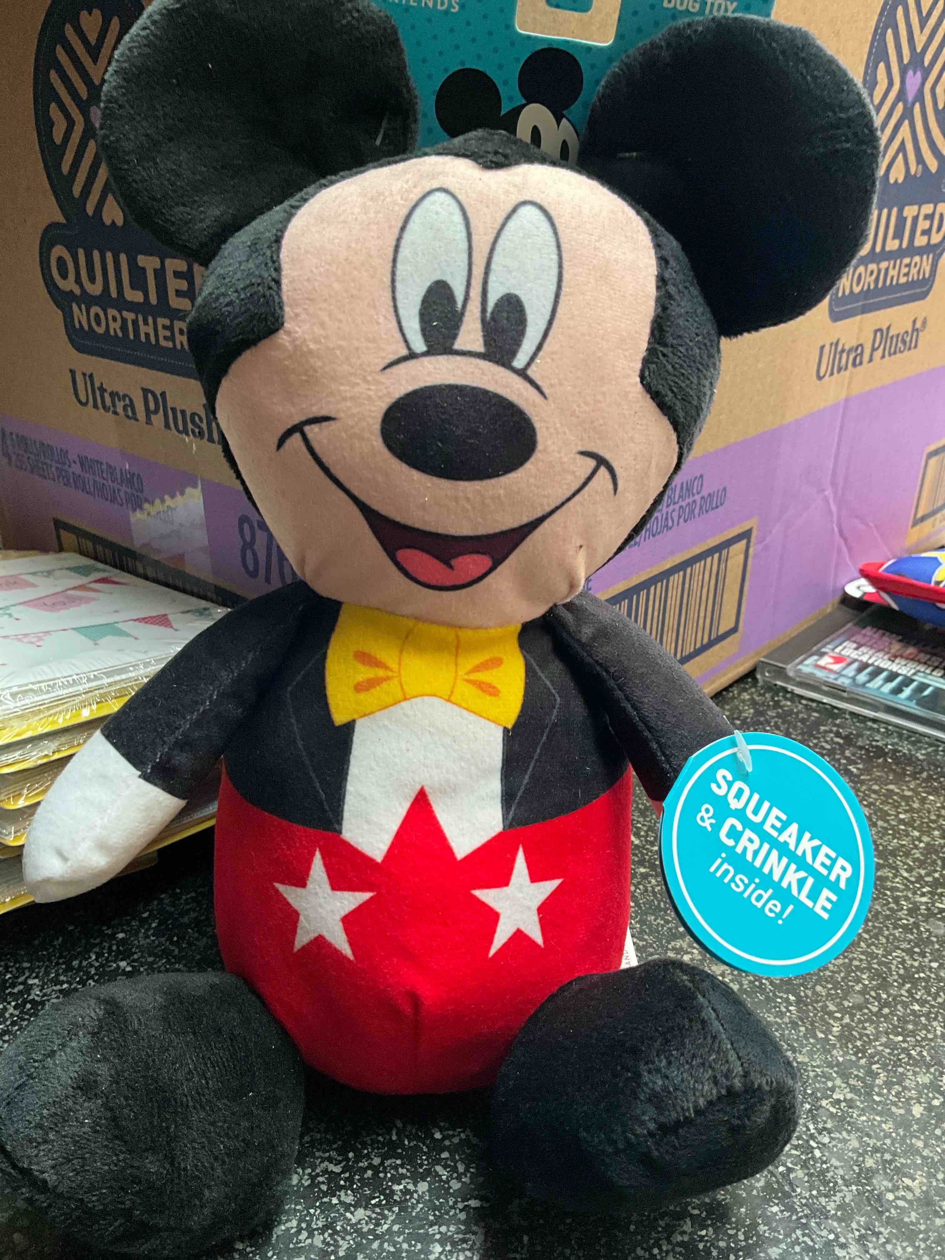 Condition photo showing New/Like New for Disney Mickey & Friends - Dog Toy - Squeaker/Crinkle 