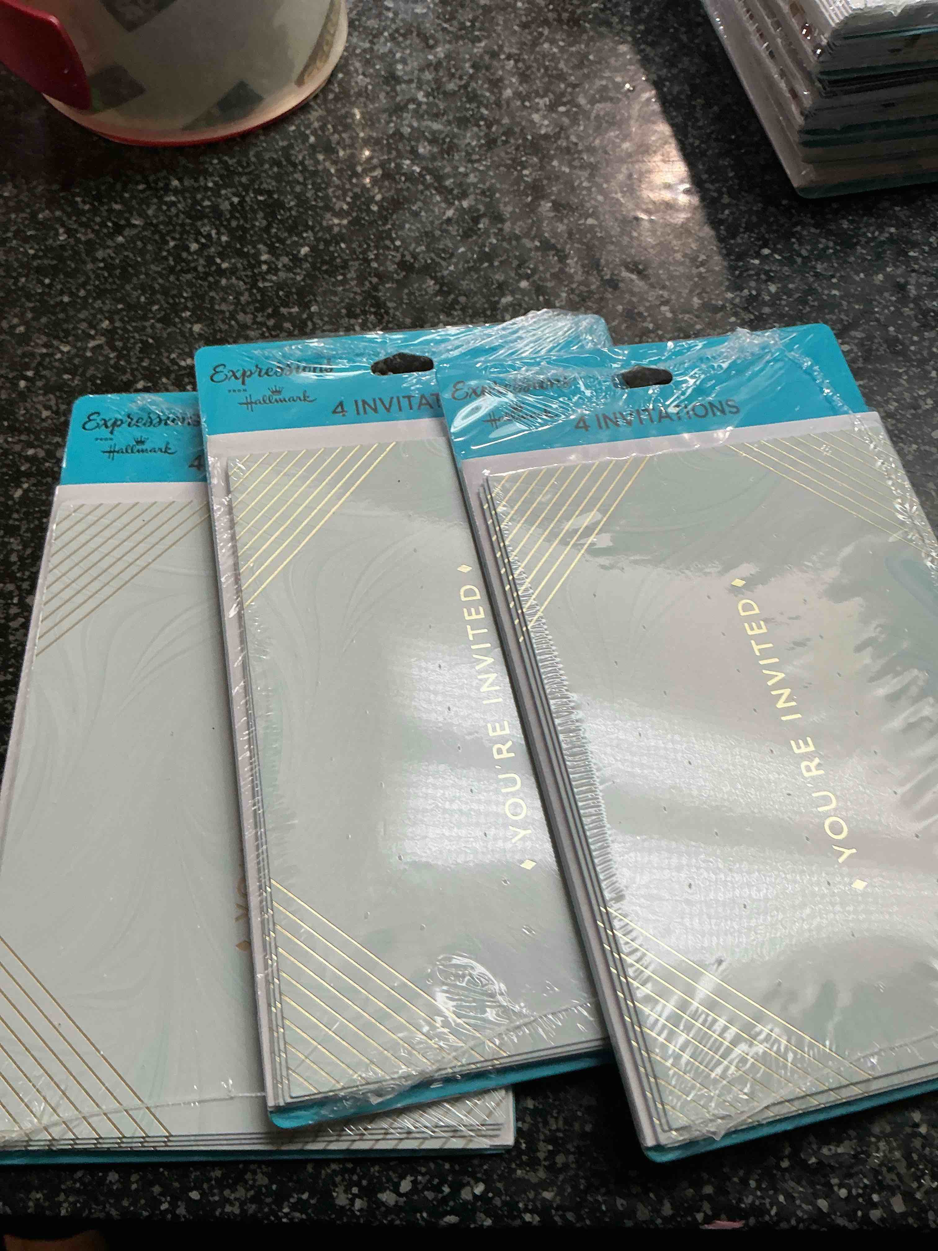 Condition photo showing New/Like New for Expression By Hallmark Invitations Contains  4