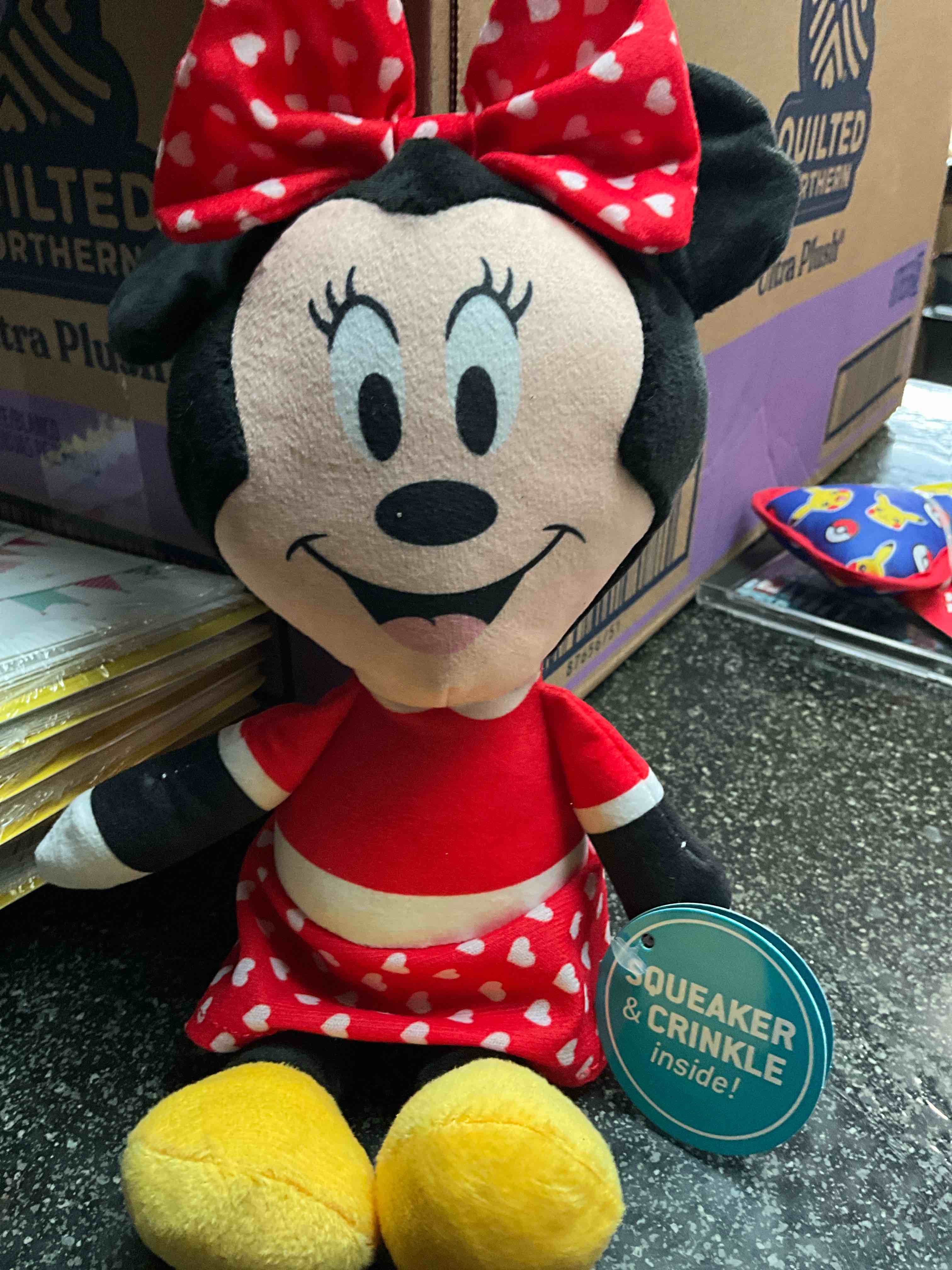 Condition photo showing New/Like New for Disney Mickey & Friends - Minnie Dog Toy - Squeaker/Crinkle