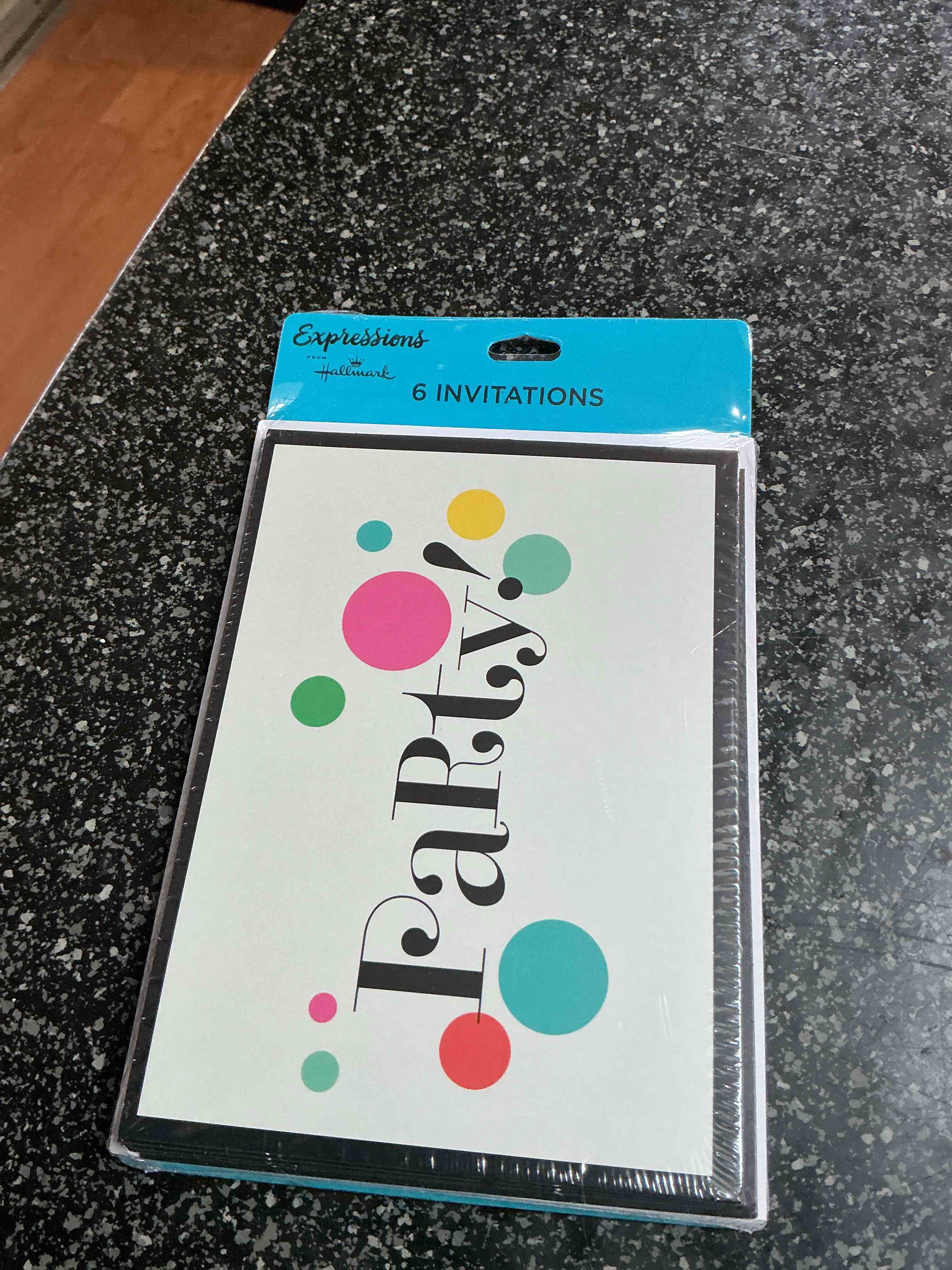 Condition photo showing New/Like New for Expression By Hallmark 6 Invitations Cards 