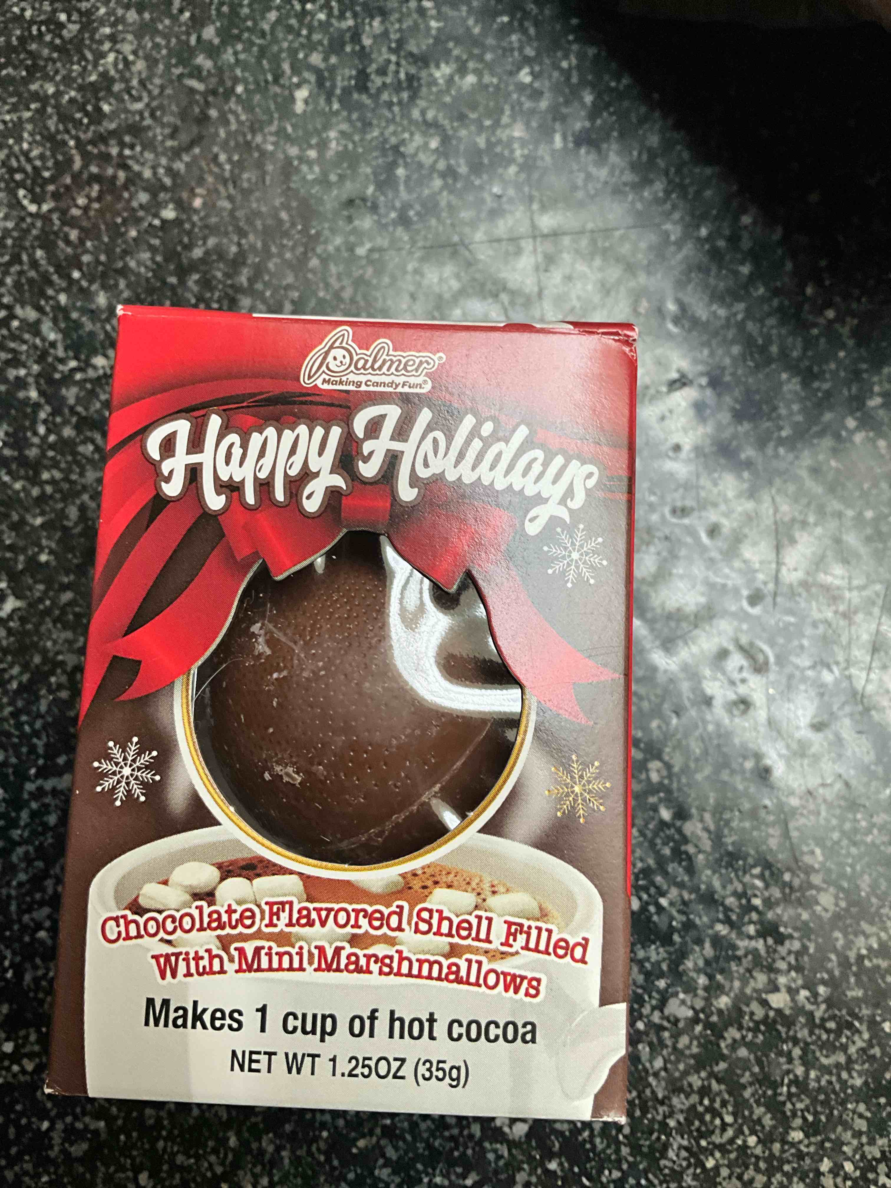 Condition photo showing New/Like New for Palmer - Chocolate Flavored Shell Filled with Mini Marshmallows 1.25 oz 