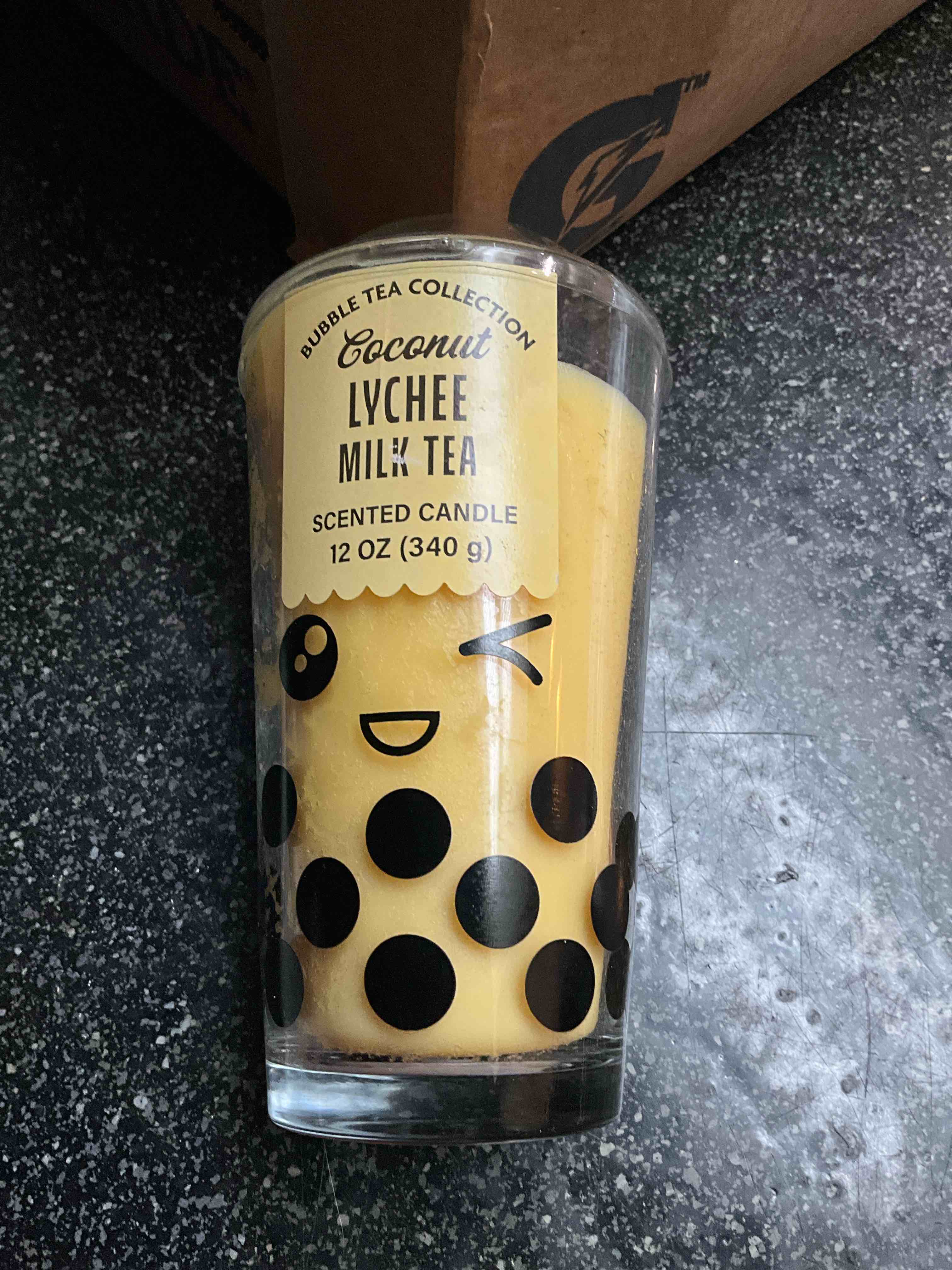 Bubble Tea Collection - Coconut - Lychee Milk Tea - 12oz Scented Candle 