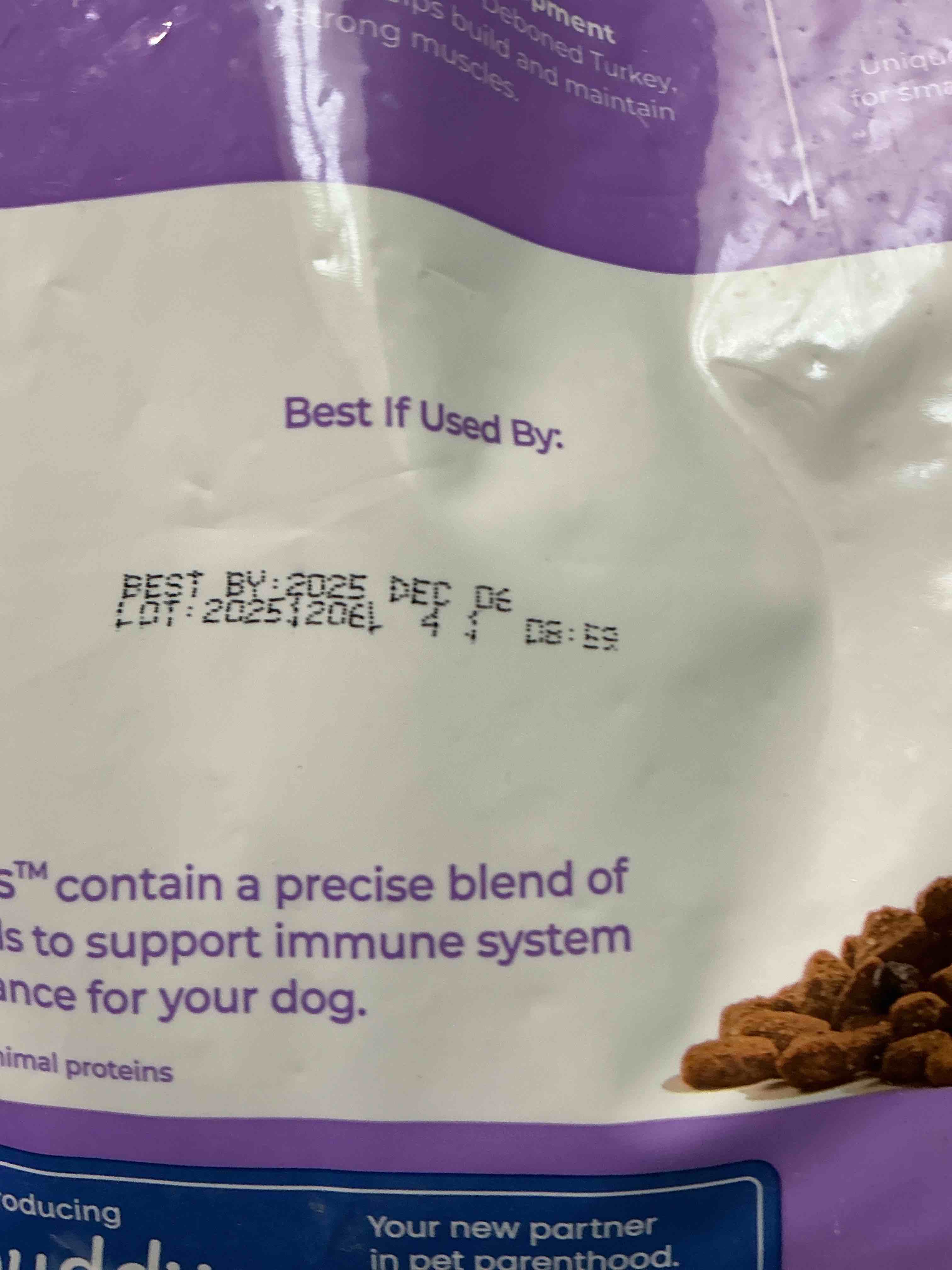 Condition photo showing As Is for Blue Buffalo Basics Dry Dog Food for Puppies, Skin & Stomach Care, Limited Ingredient Diet for Dogs, Turkey Recipe, 24-lb. Bag