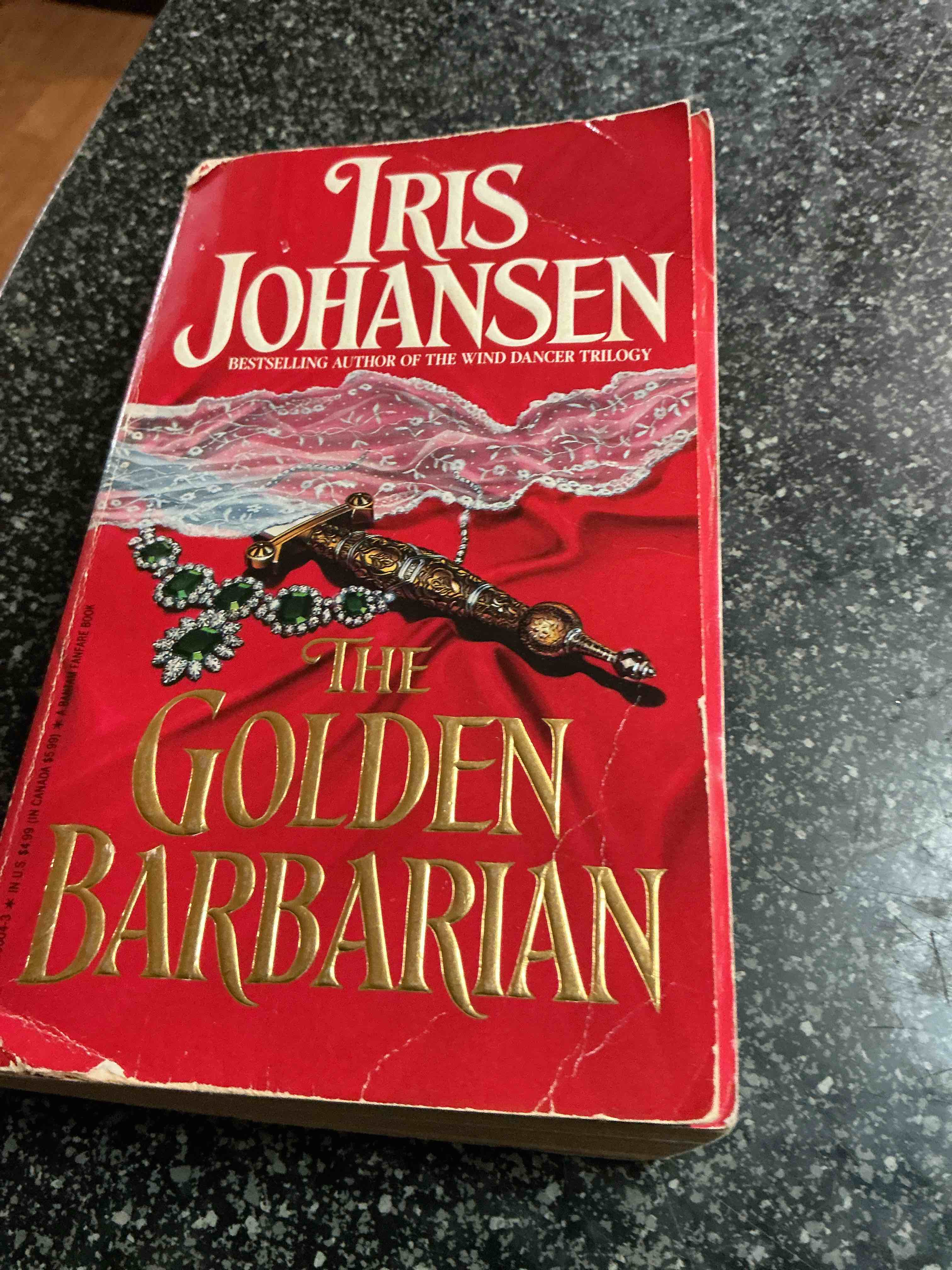 Condition photo showing As Is for Iris Johansen The Golden Barbarian 