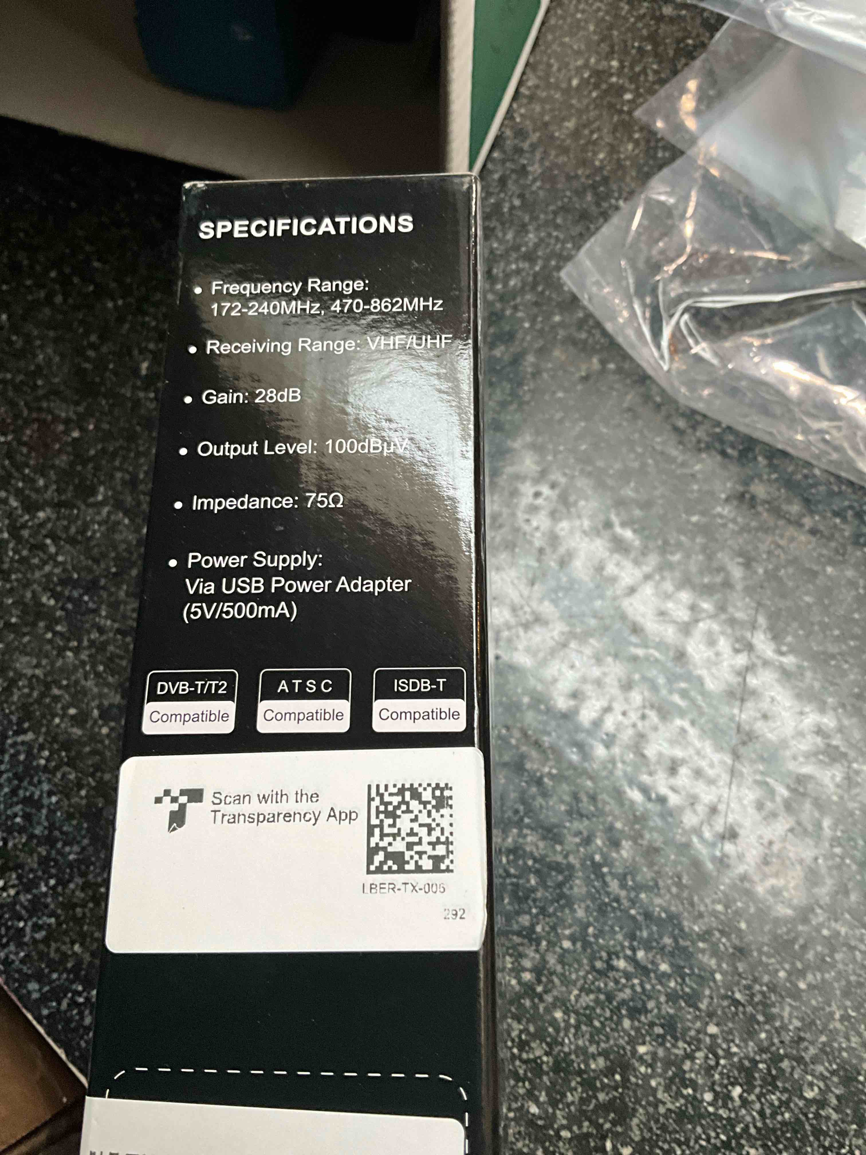 Condition photo showing New/Like New for HDTV Antenna - TX-006 - Strong Signal/Full HD/Vertical Horizontal/4KUHD - Easy to Install 