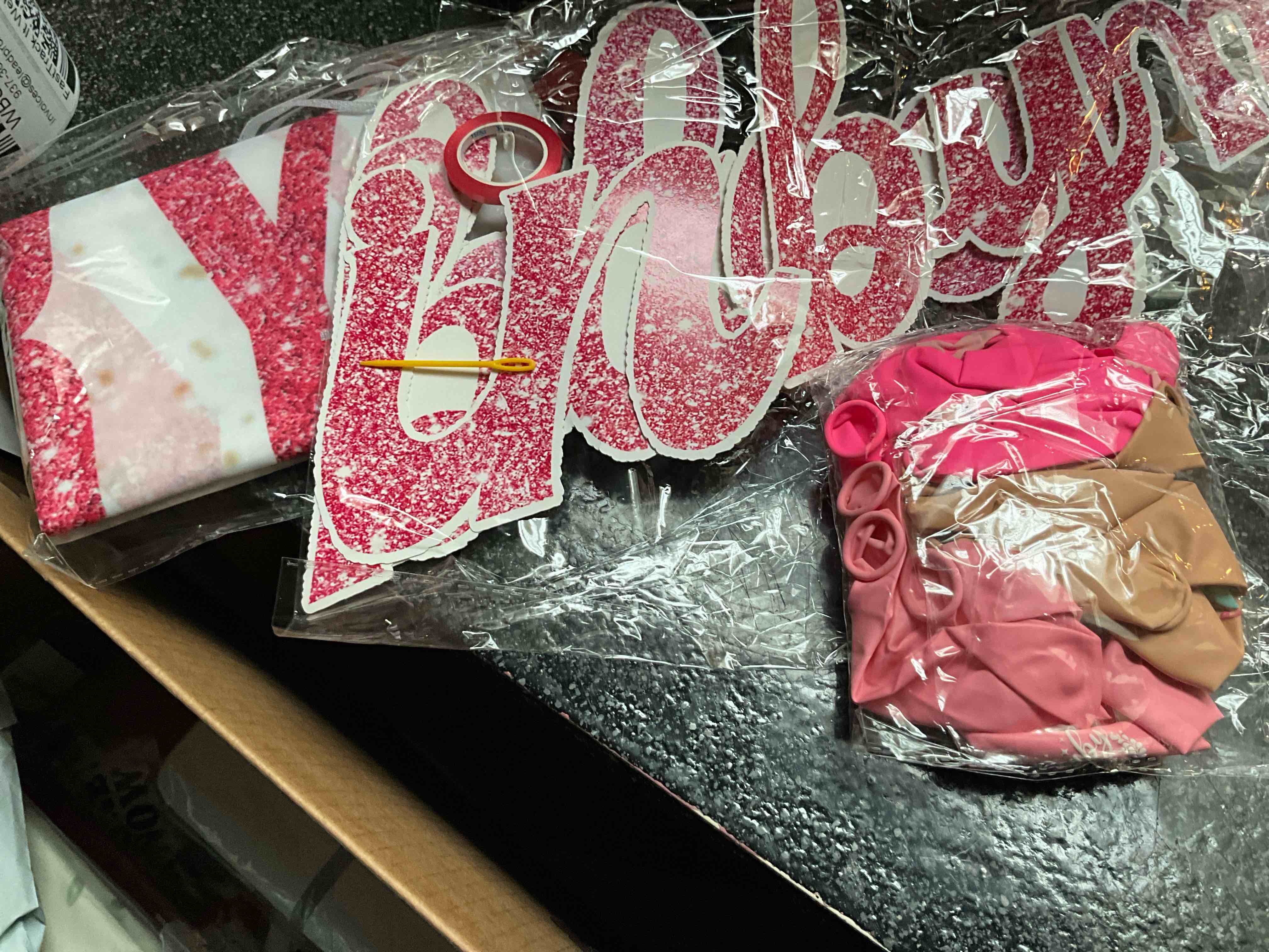 Condition photo showing New/Like New for Baby Shower Decorations - Balloons/Back Drop/Hanging Sign  