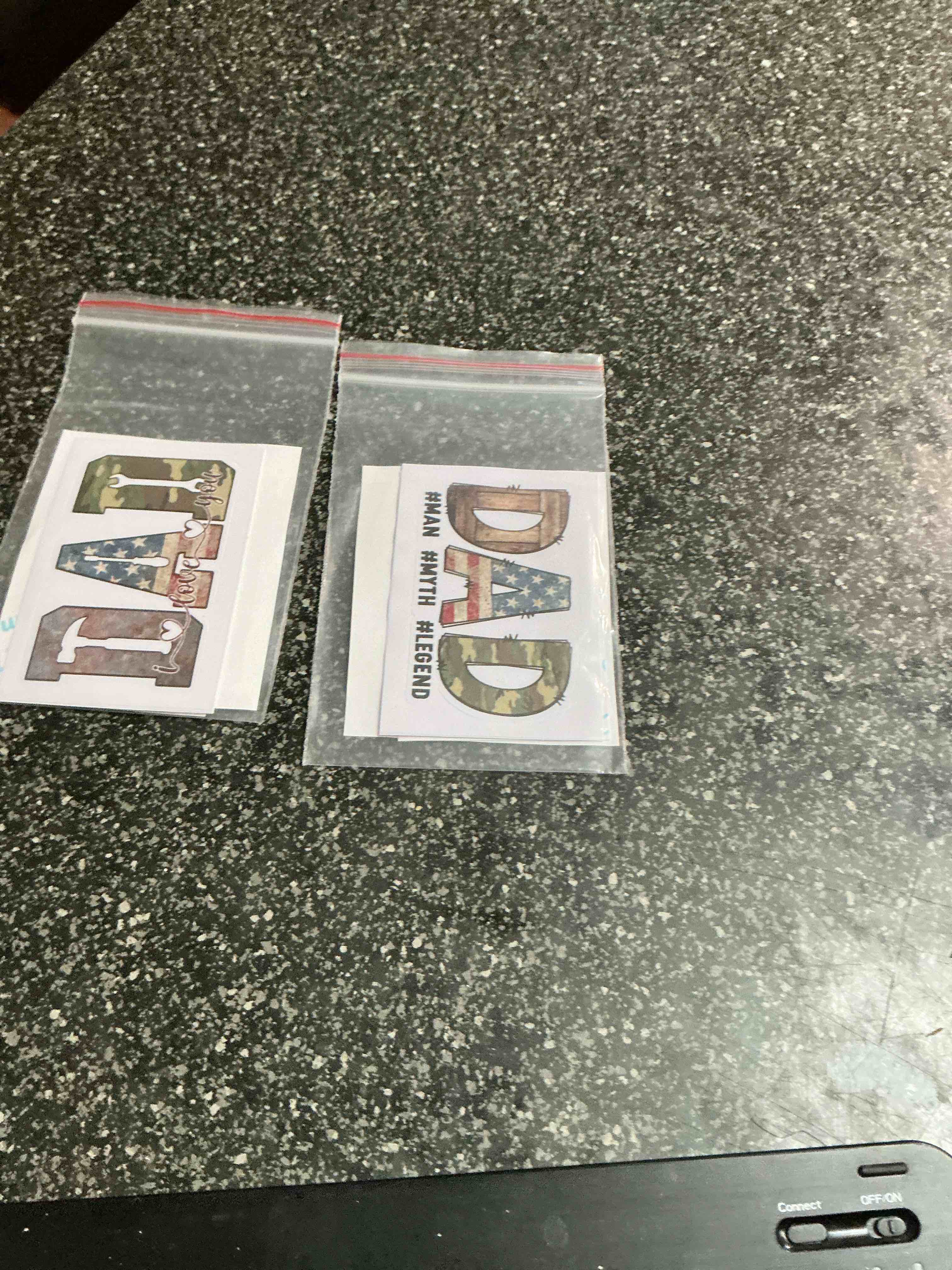 Condition photo showing New/Like New for Dad Sticker 