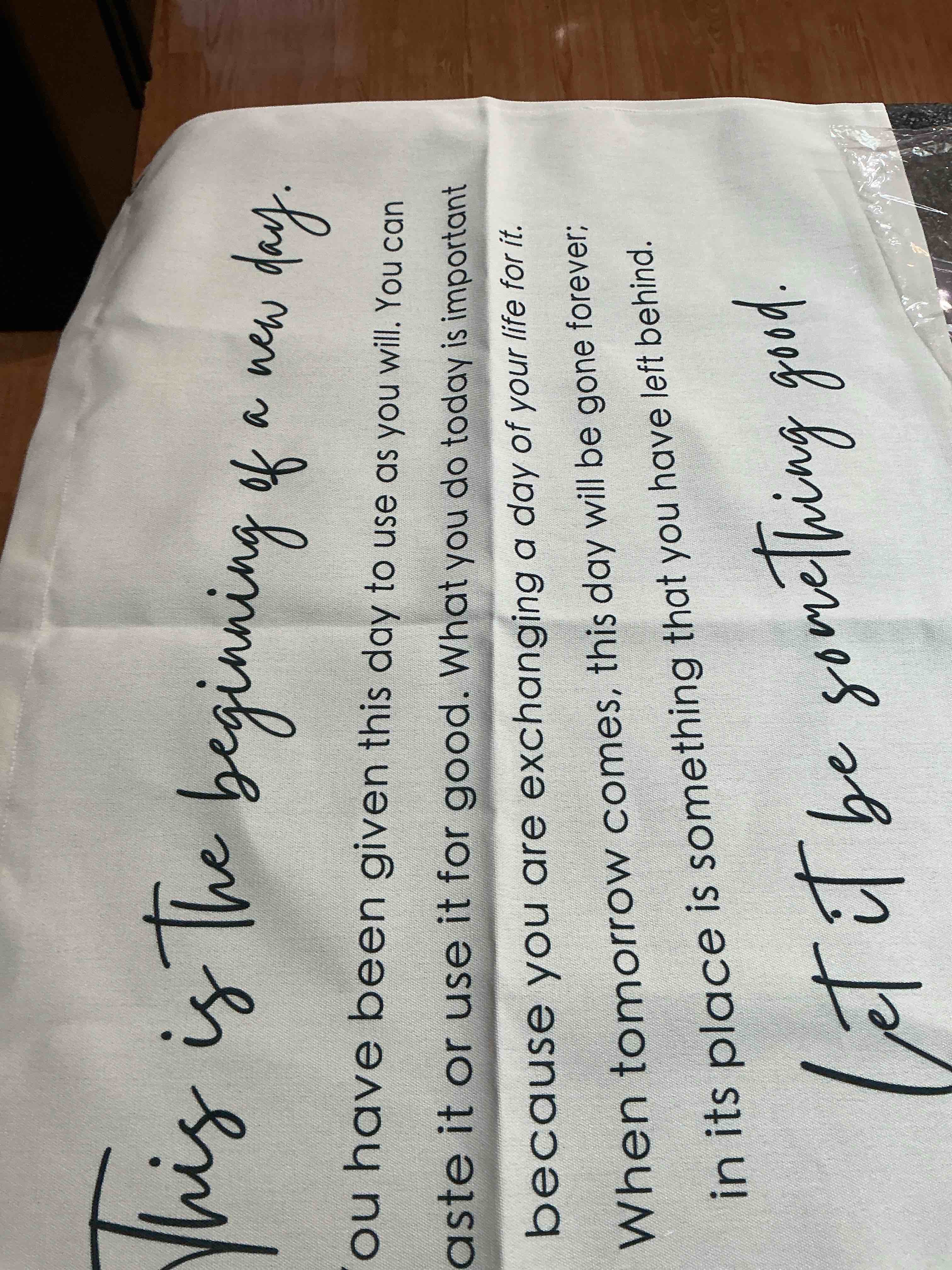 Condition photo showing New/Like New for Cloth Wall hanging 