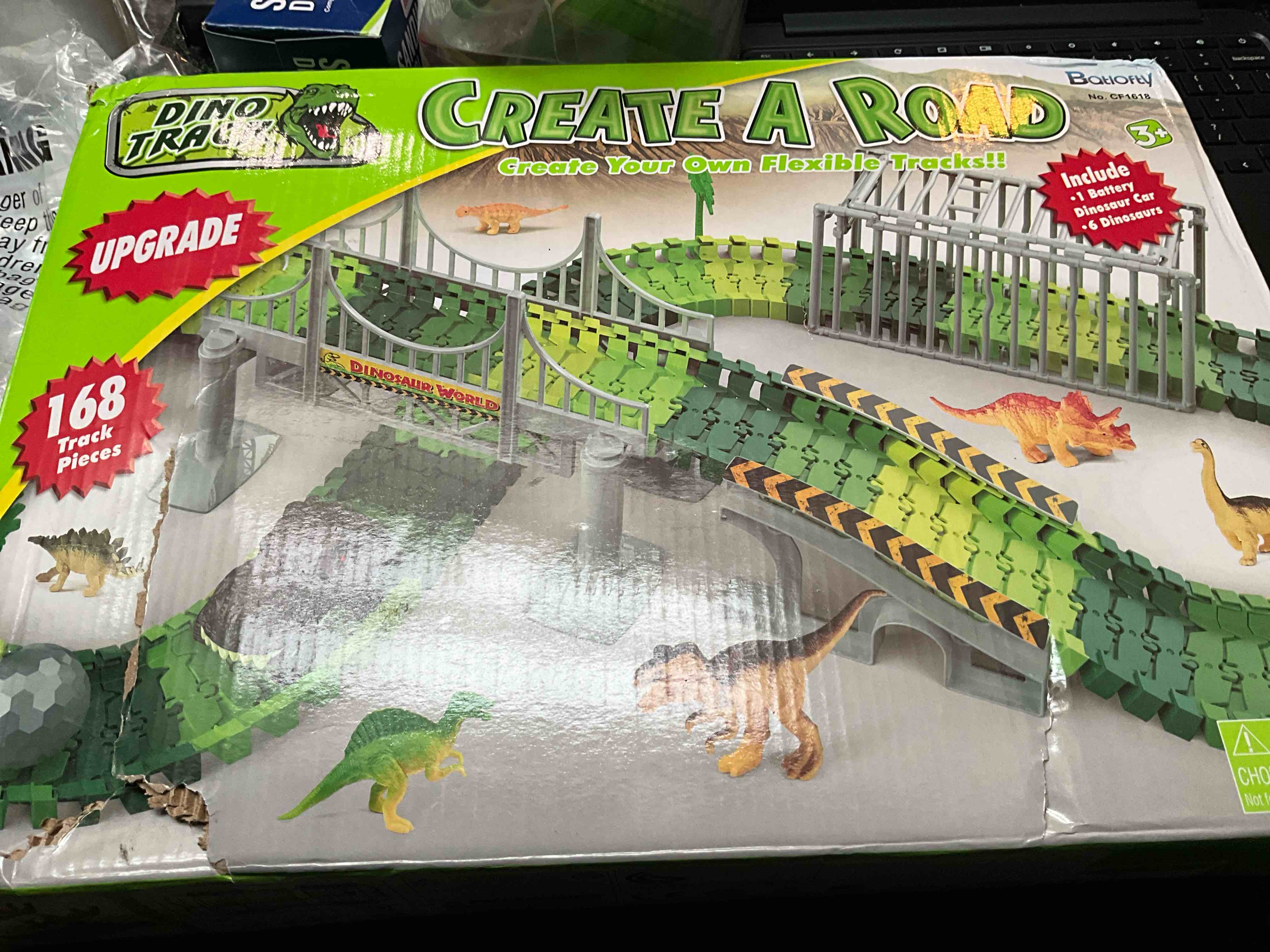 Condition photo showing New/Like New for Batlofly - Dino Track - Create A Road - Create Your Own Flexible Tracks 