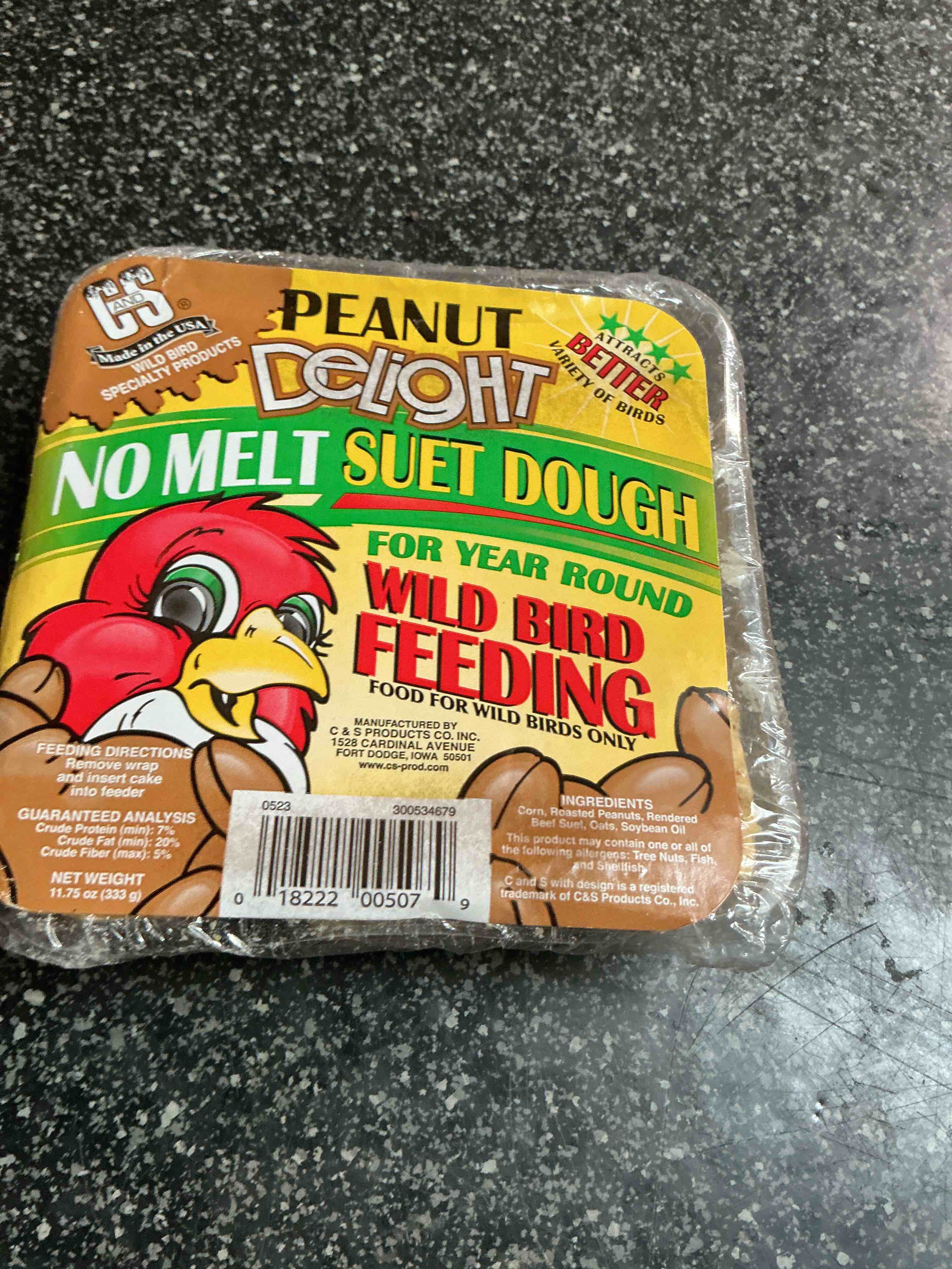 Condition photo showing New/Like New for Peanut Delight No Melt Suet Dough 11.7 OZ. 