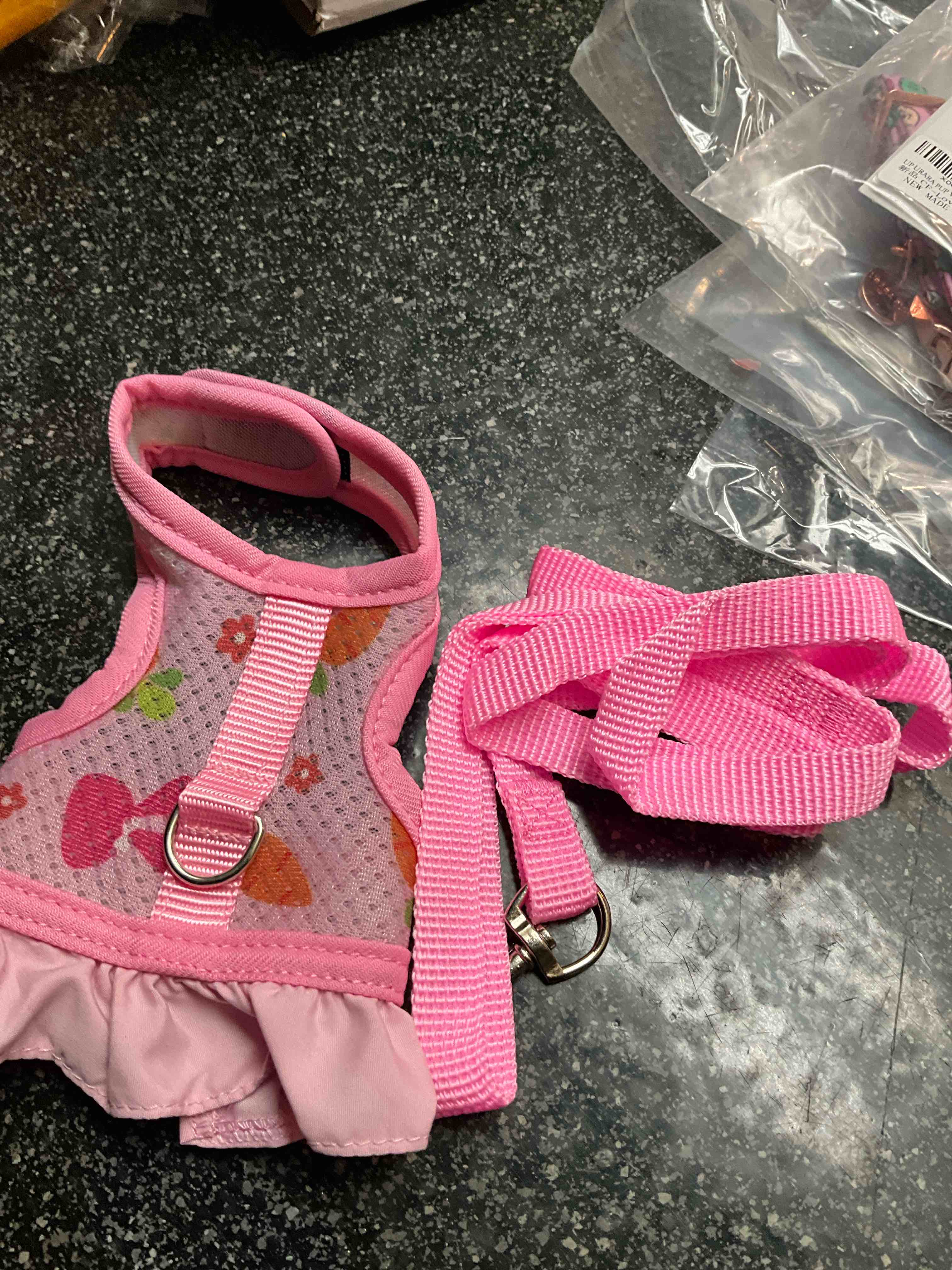 Condition photo showing New/Like New for Pet Pink Harness & Leash - size - S 