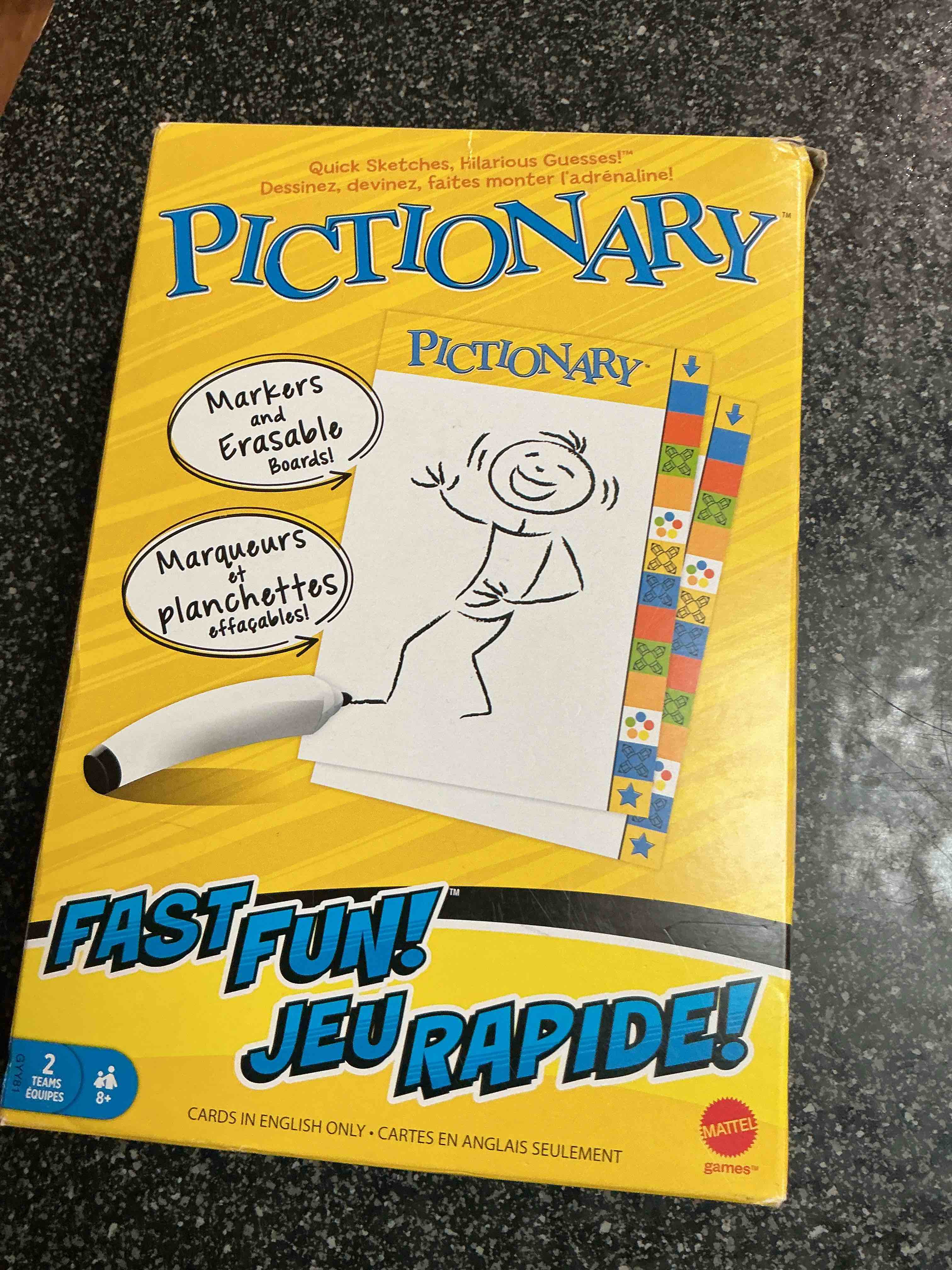 Condition photo showing New/Like New for Pictionary Fast Fun!