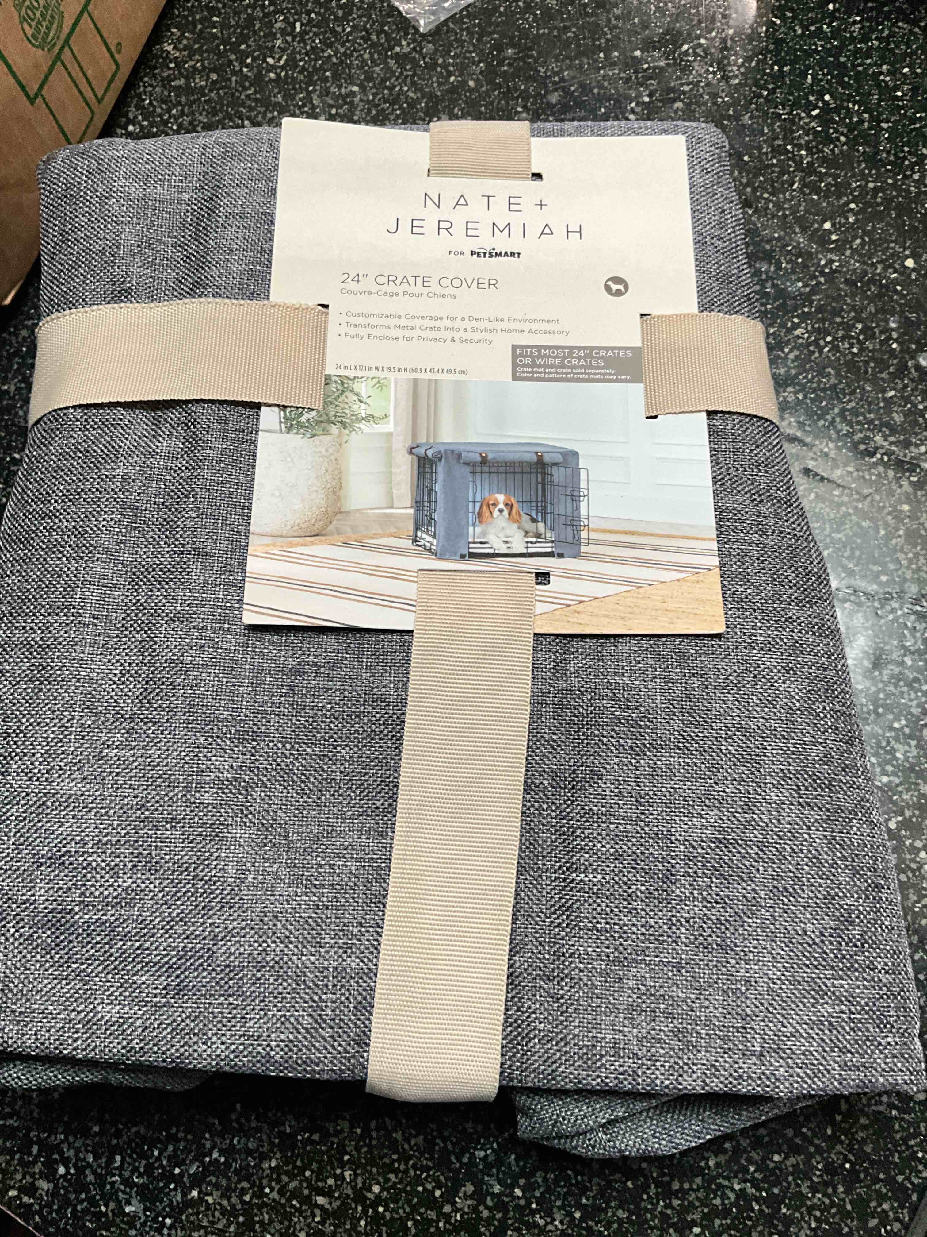 Condition photo showing New/Like New for Nate + Jeremiah for PetSmart - 24” Grey  Crate Cover 