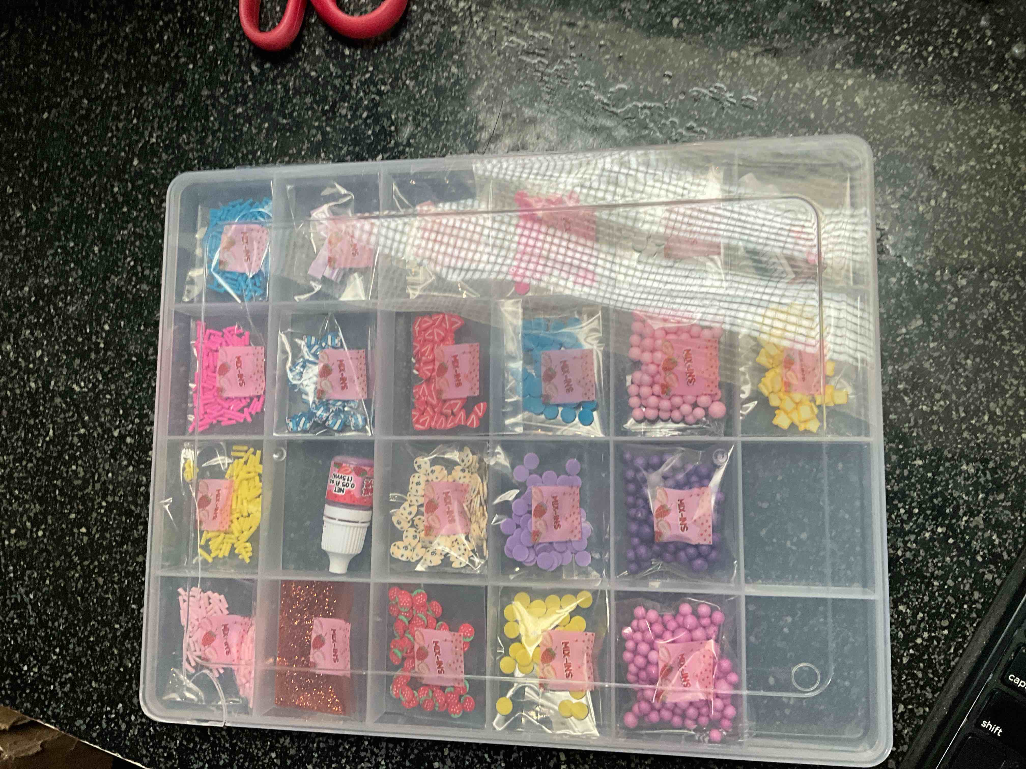 Condition photo showing New/Like New for Slime Mix In Kit - glitter/sprinkles/color/confetti/Etc