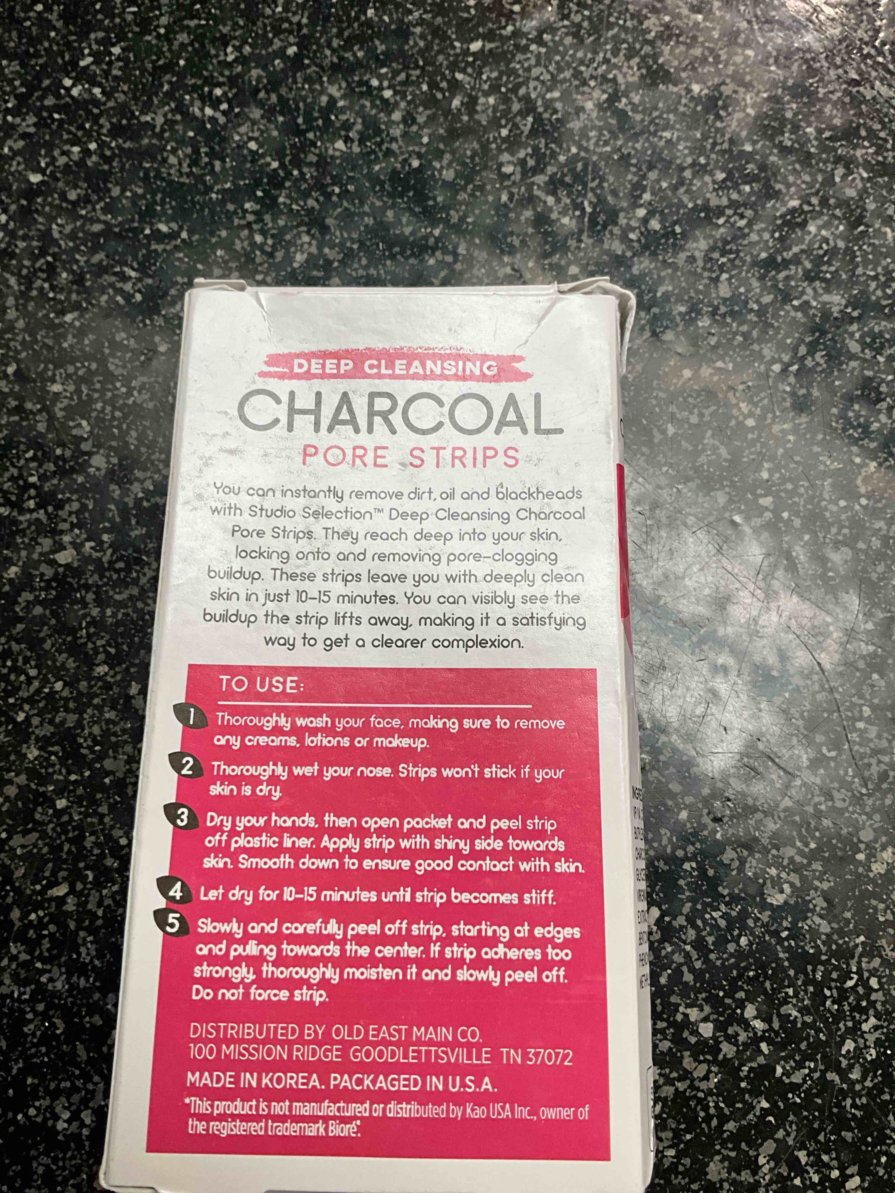 Condition photo showing New/Like New for Studio Selection - Deep Cleansing Charcoal Pore Strips - 6 count 