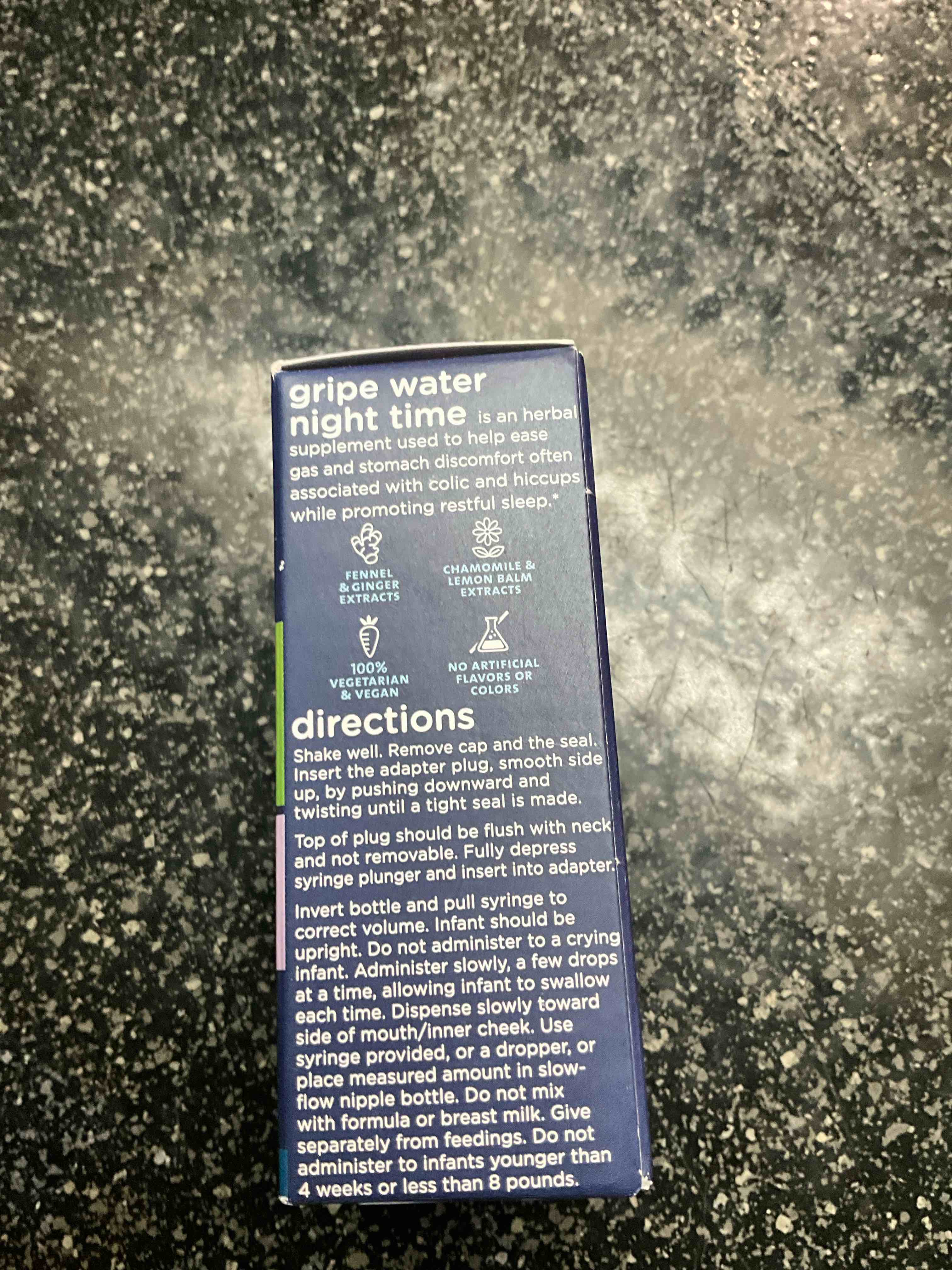 Condition photo showing As Is for Mommy’s Bliss Gripe Water - Night time - 2 oz 