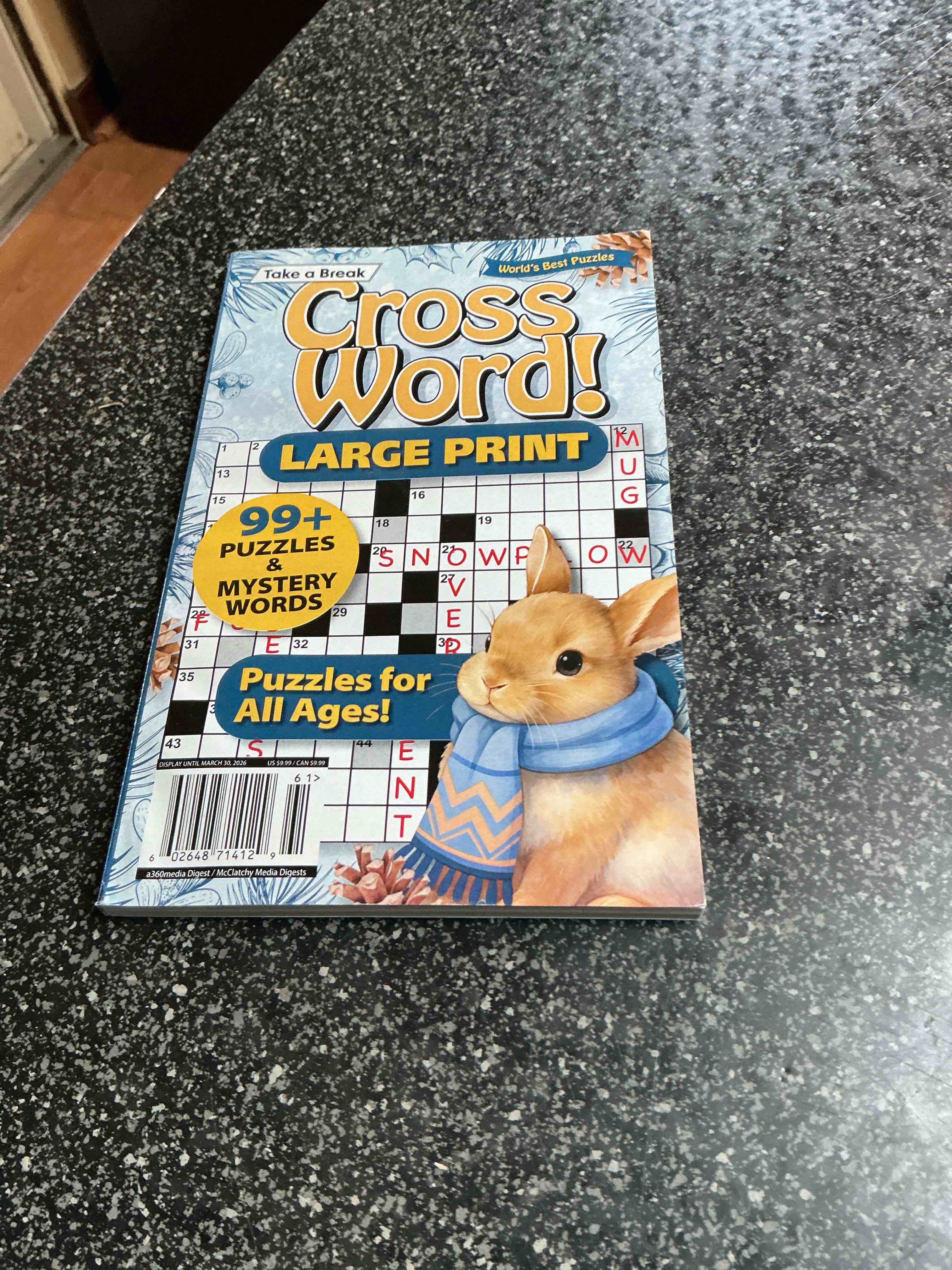 Condition photo showing New/Like New for Take A Break Cross Word Large Print 99 + Puzzle 