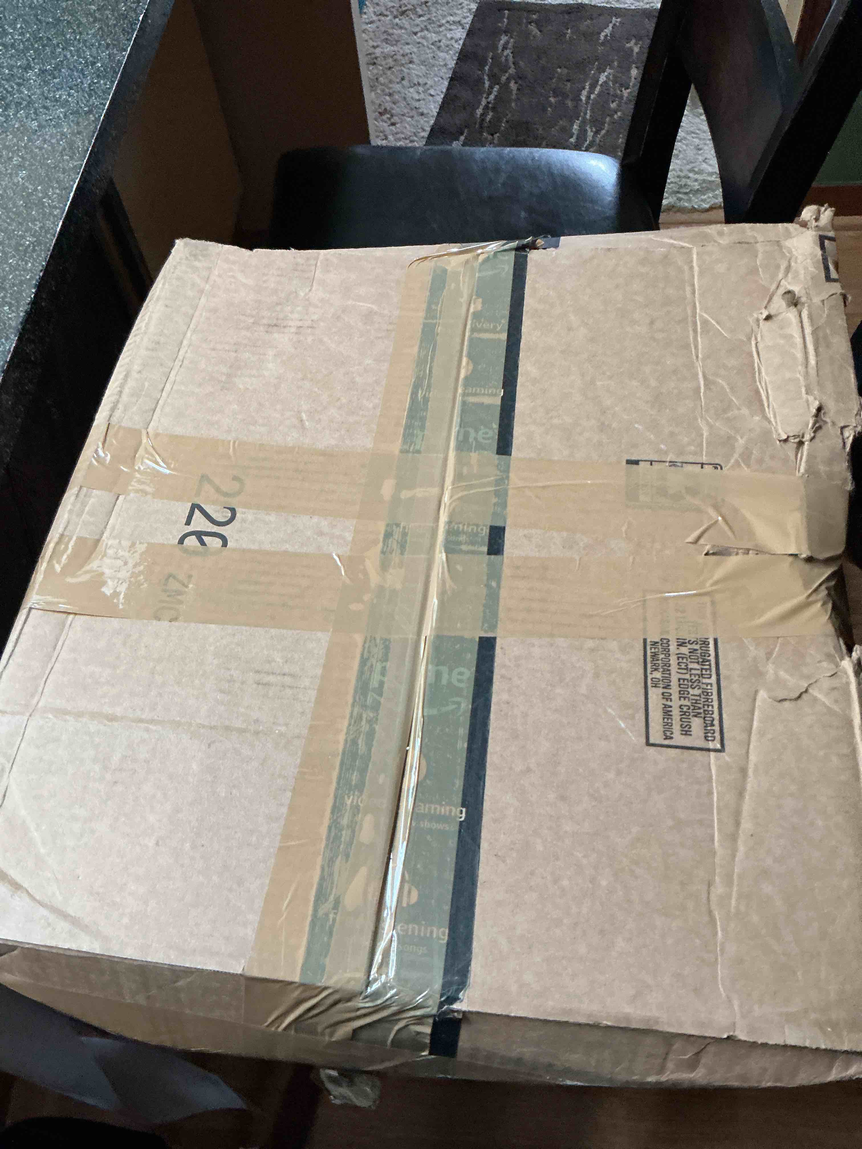 Condition photo showing As Is for Mystery Box 18 “ Length 16” Width 12 “ High 